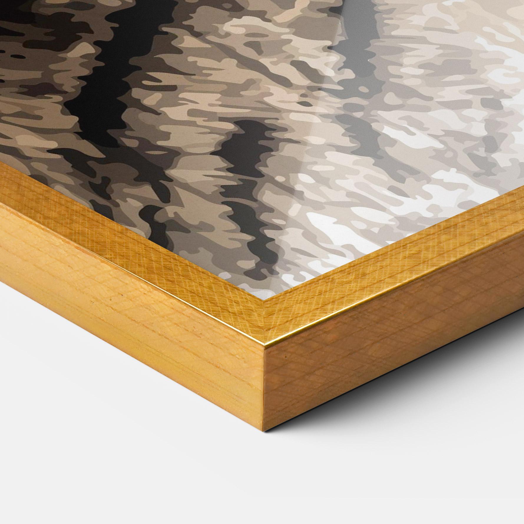 Рамкиран постер Pretty Tiger Art mockup 3