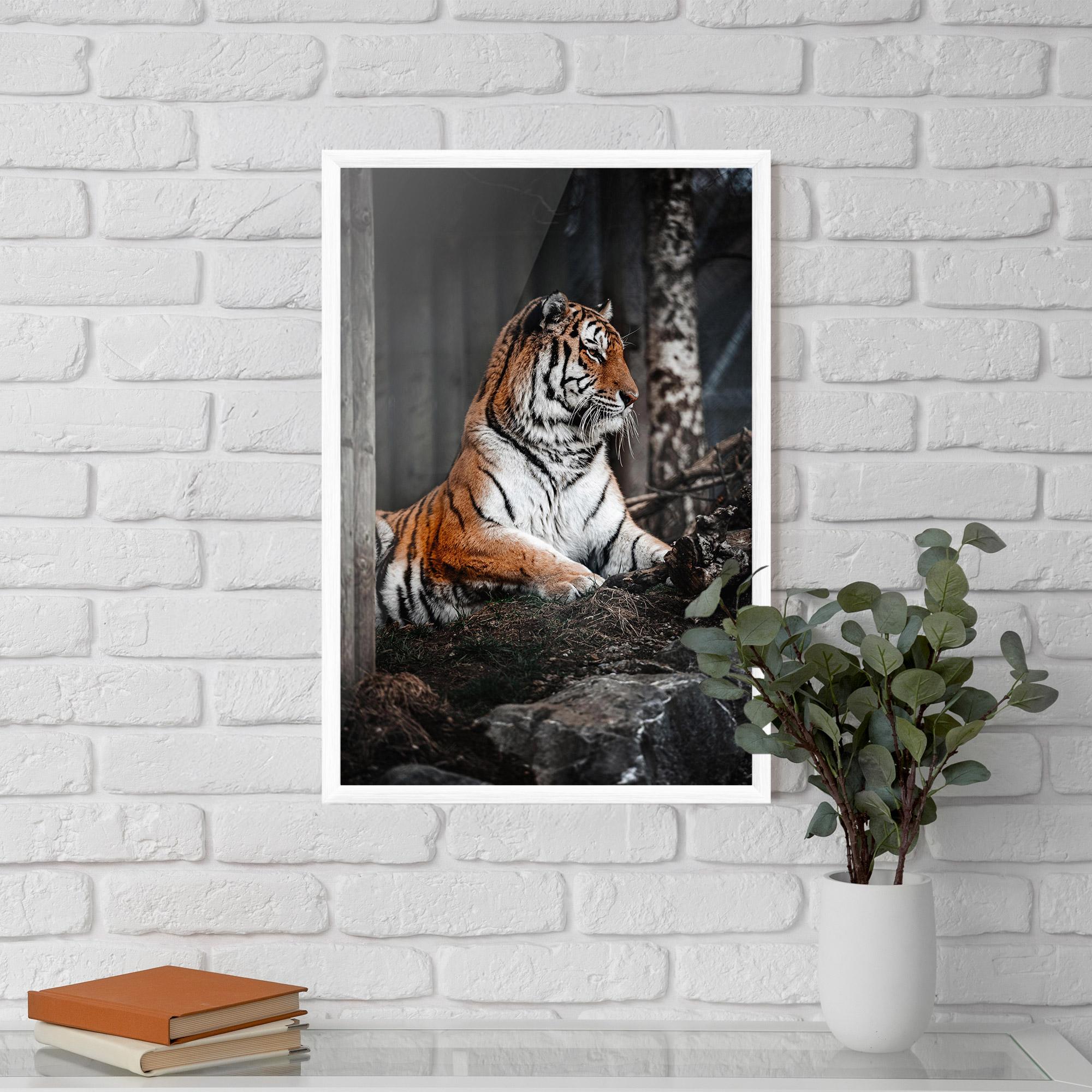 Рамкиран постер Forest Tiger mockup 5