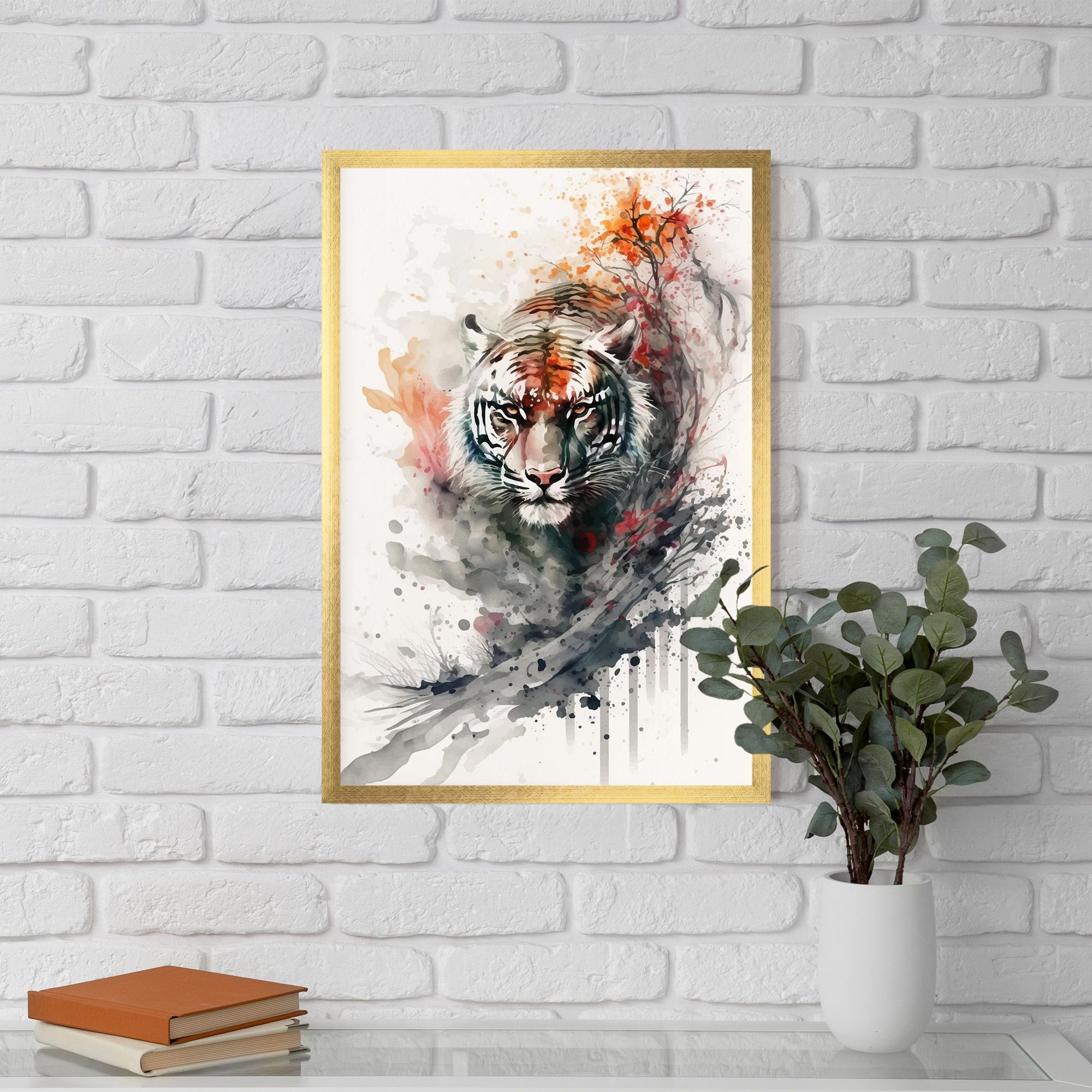 Beautiful Tiger Art mockup 5