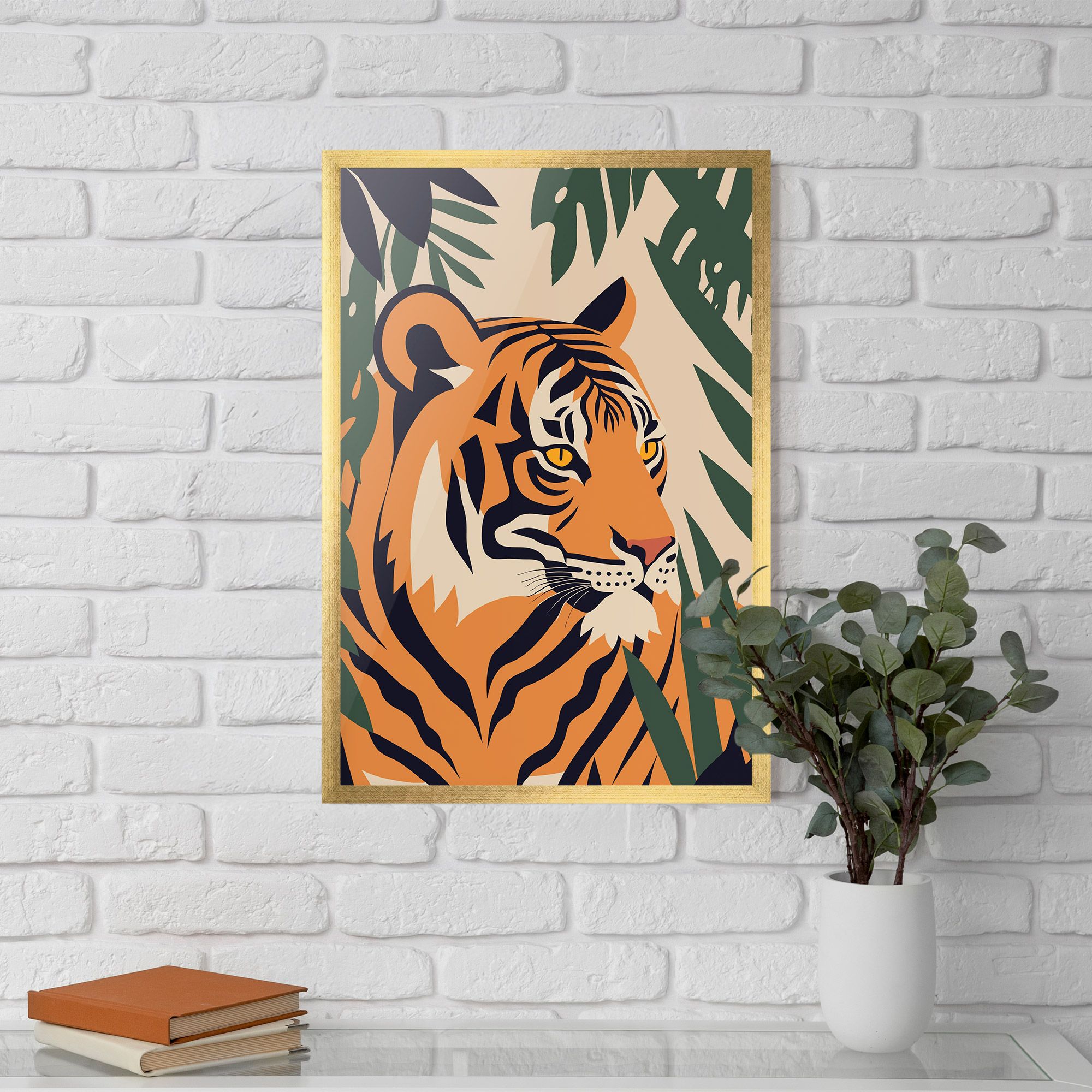 Cartoon Style Tiger mockup 5
