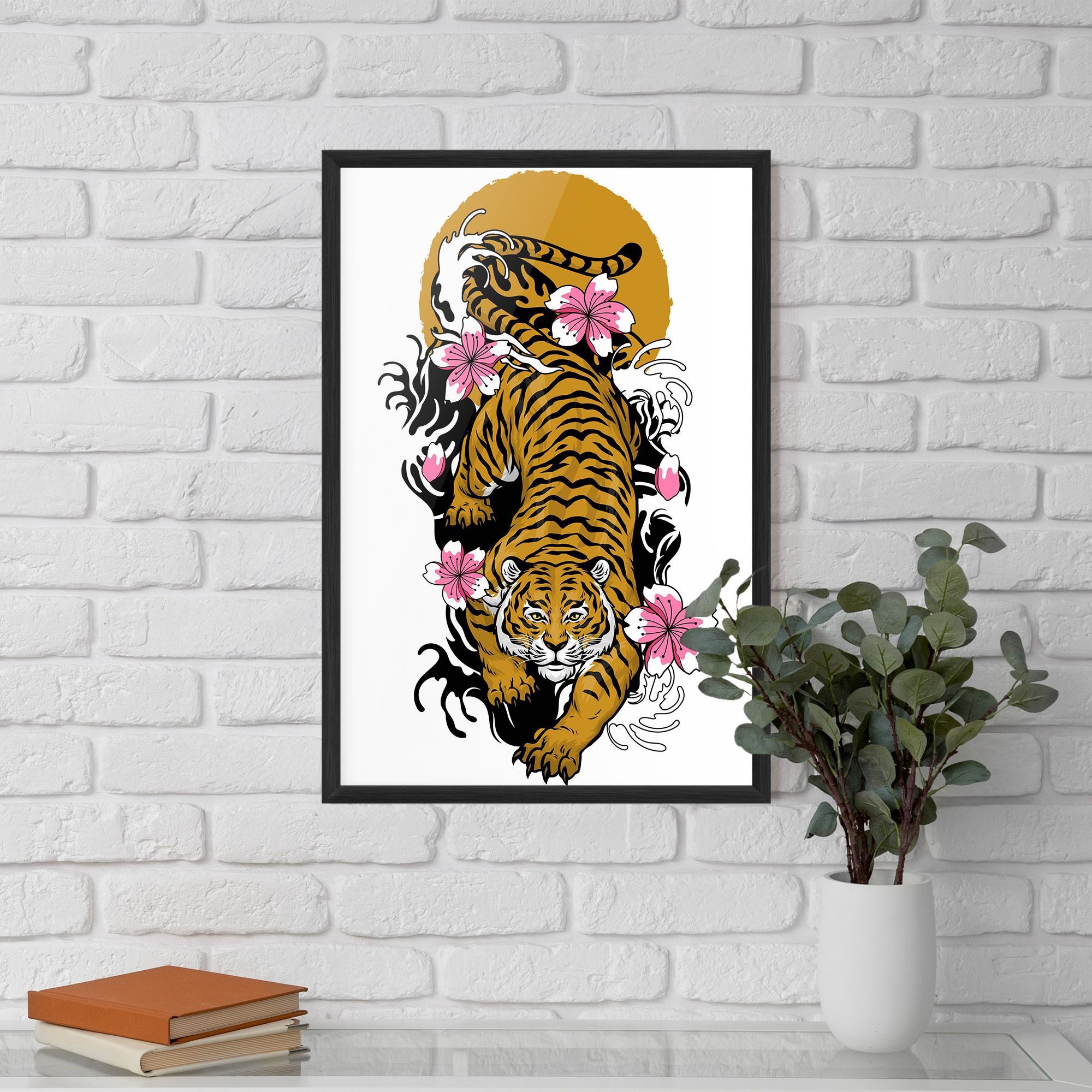 Japanese Style Tiger mockup 5