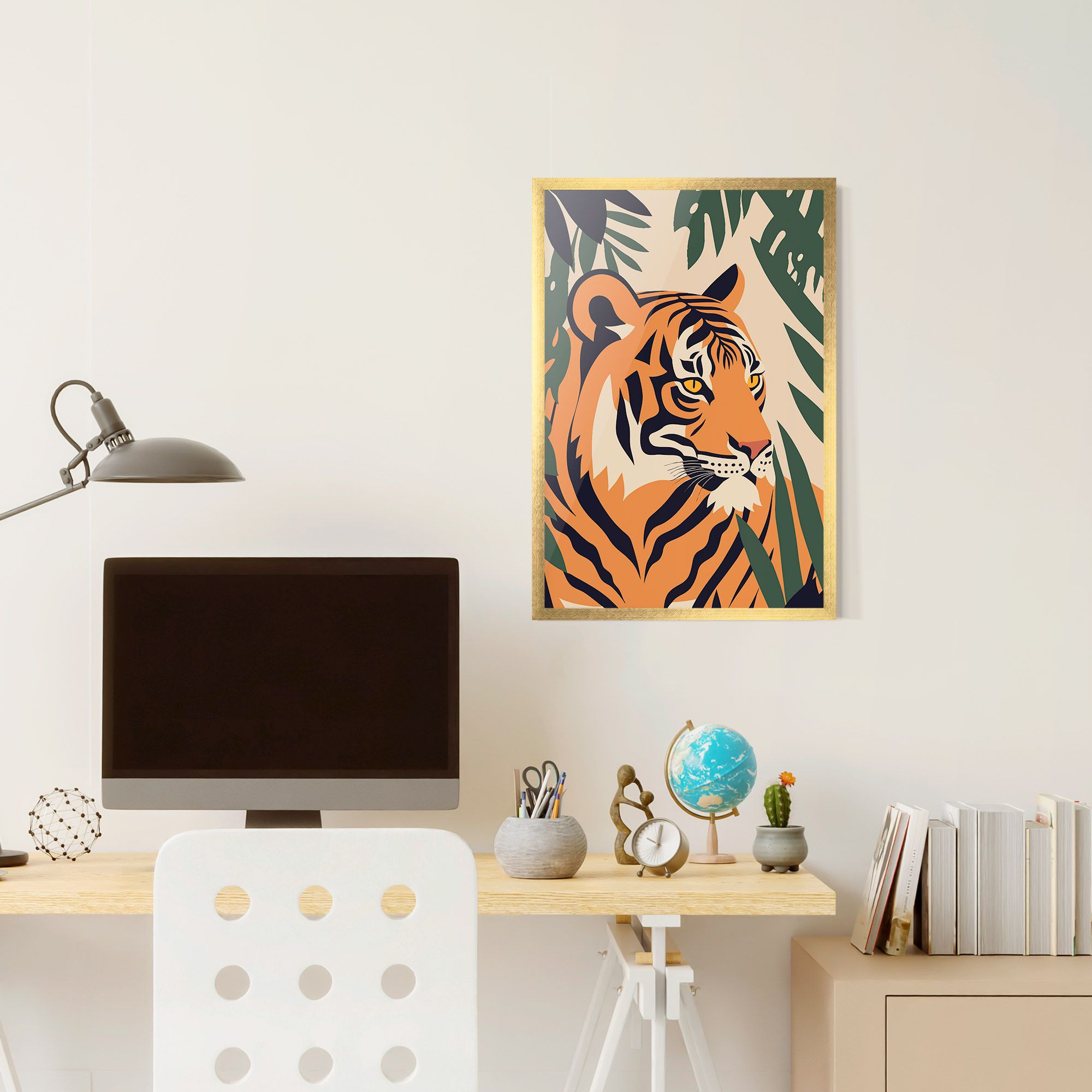 Cartoon Style Tiger mockup 6