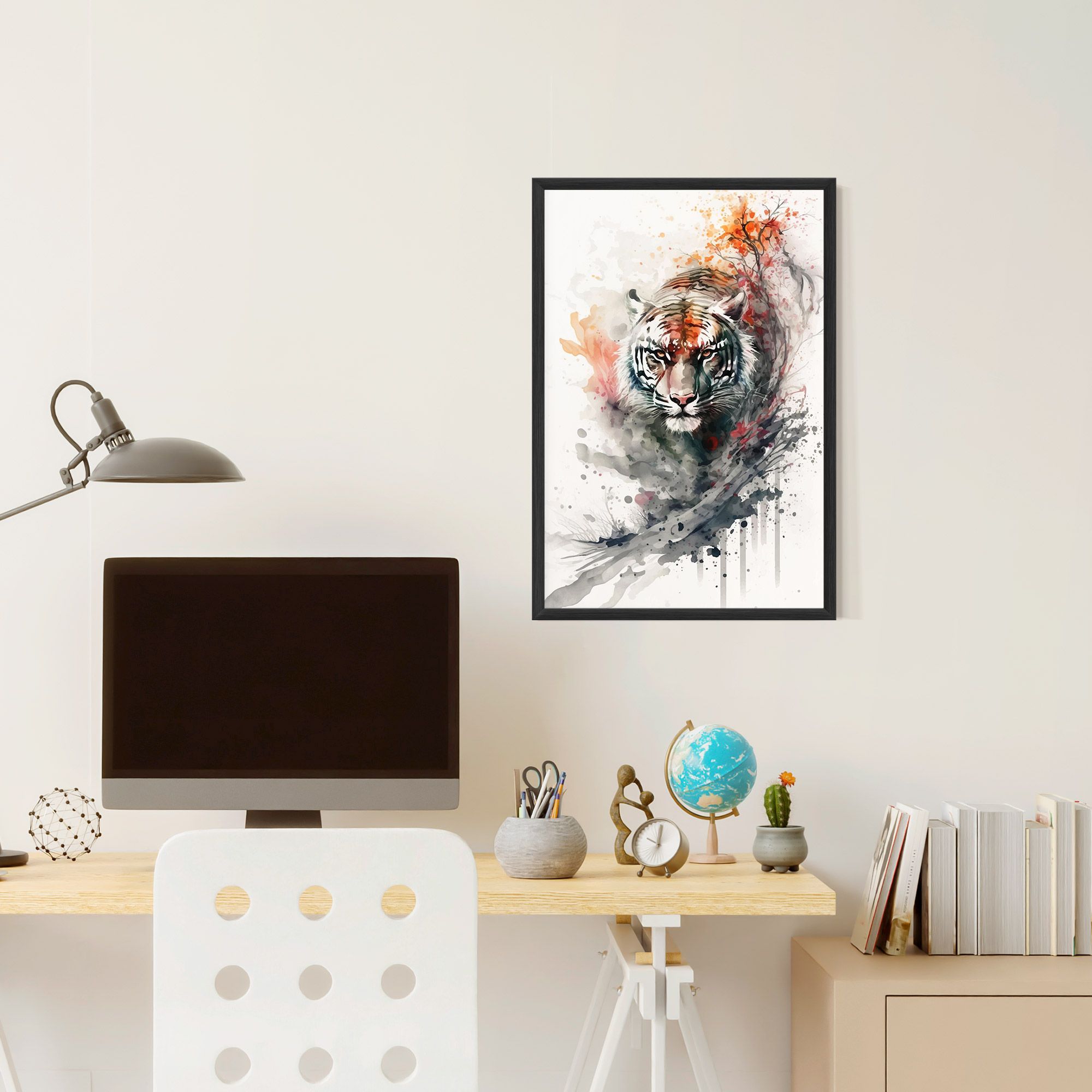 Beautiful Tiger Art mockup 6