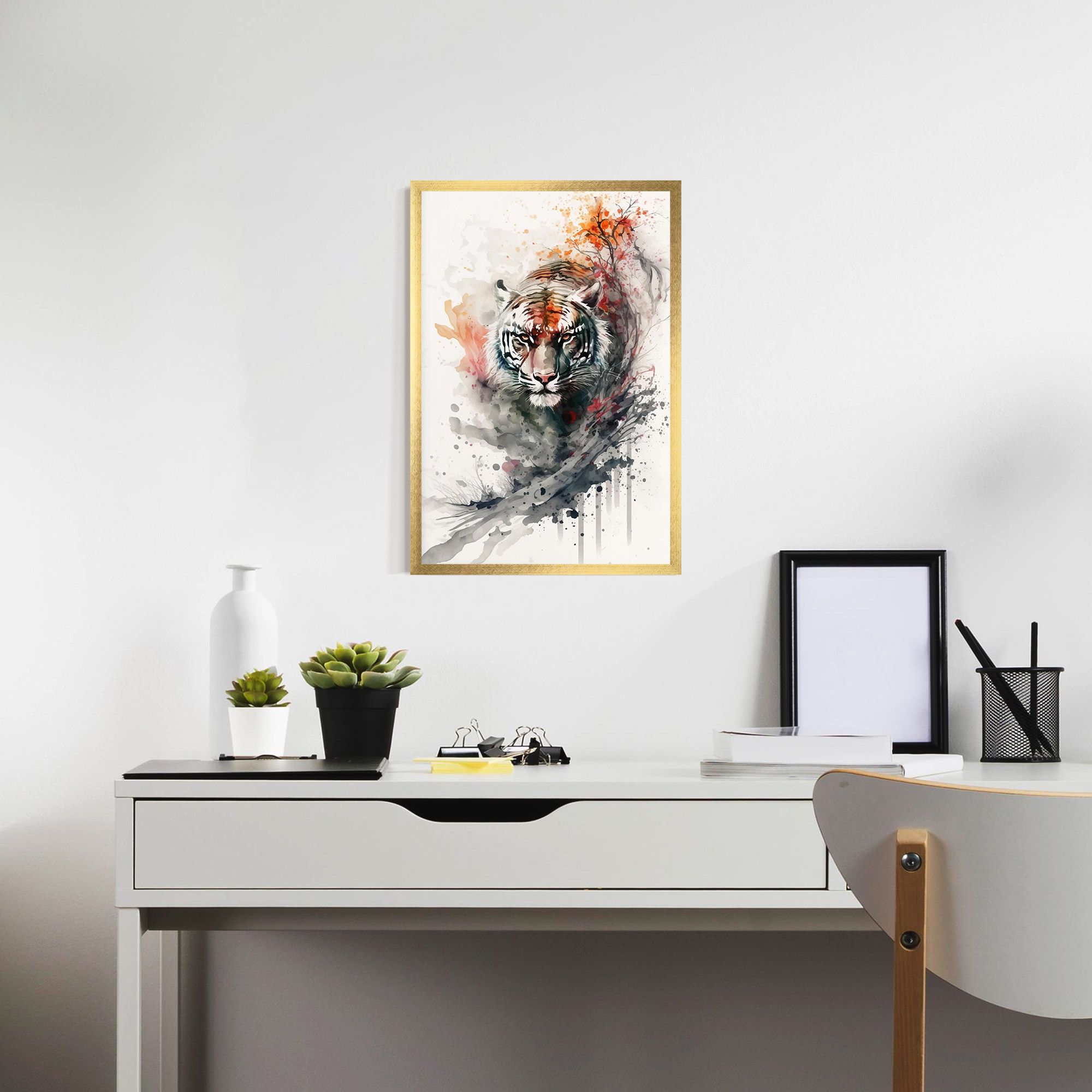 Beautiful Tiger Art mockup 7