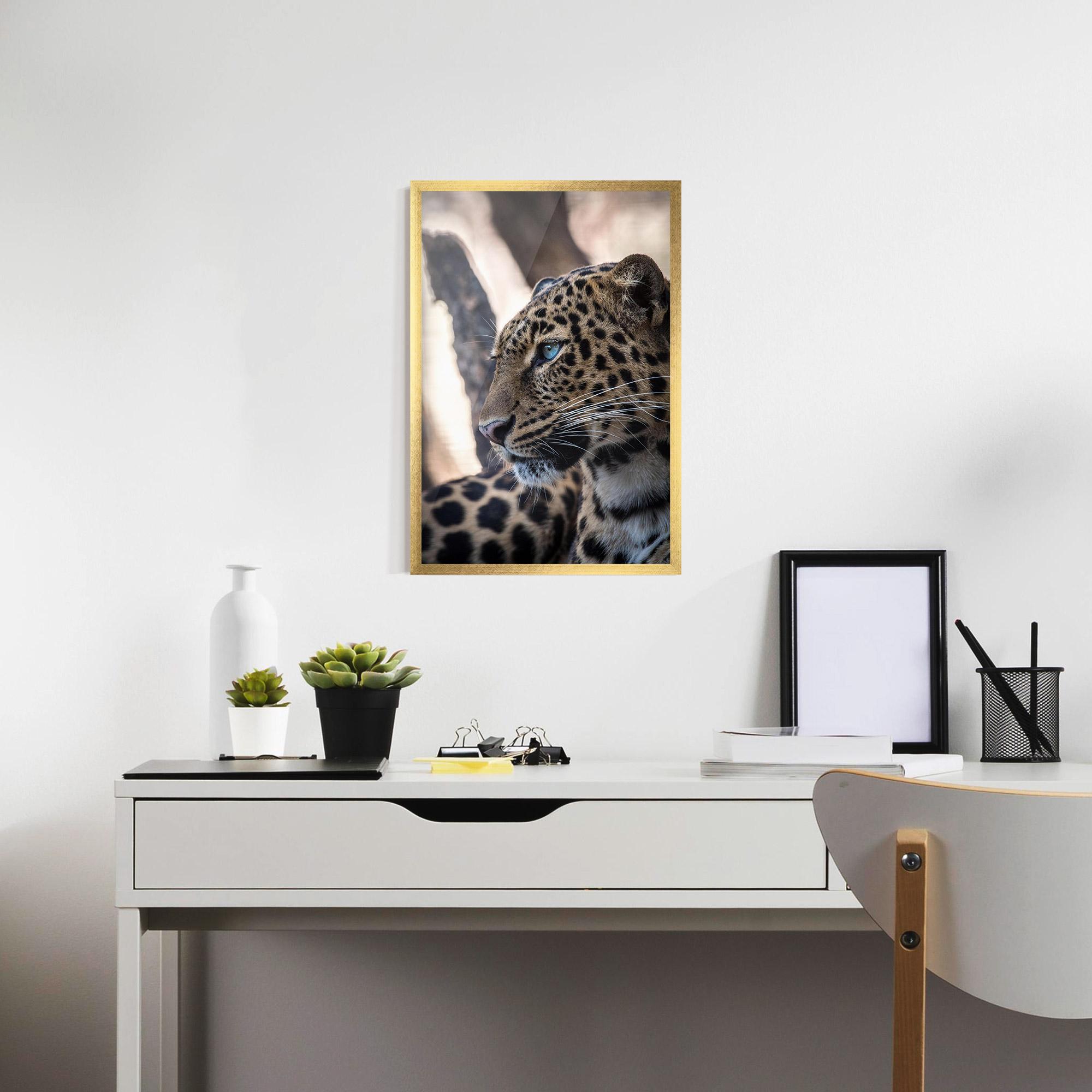 Рамкиран постер Blue Tiger mockup 7