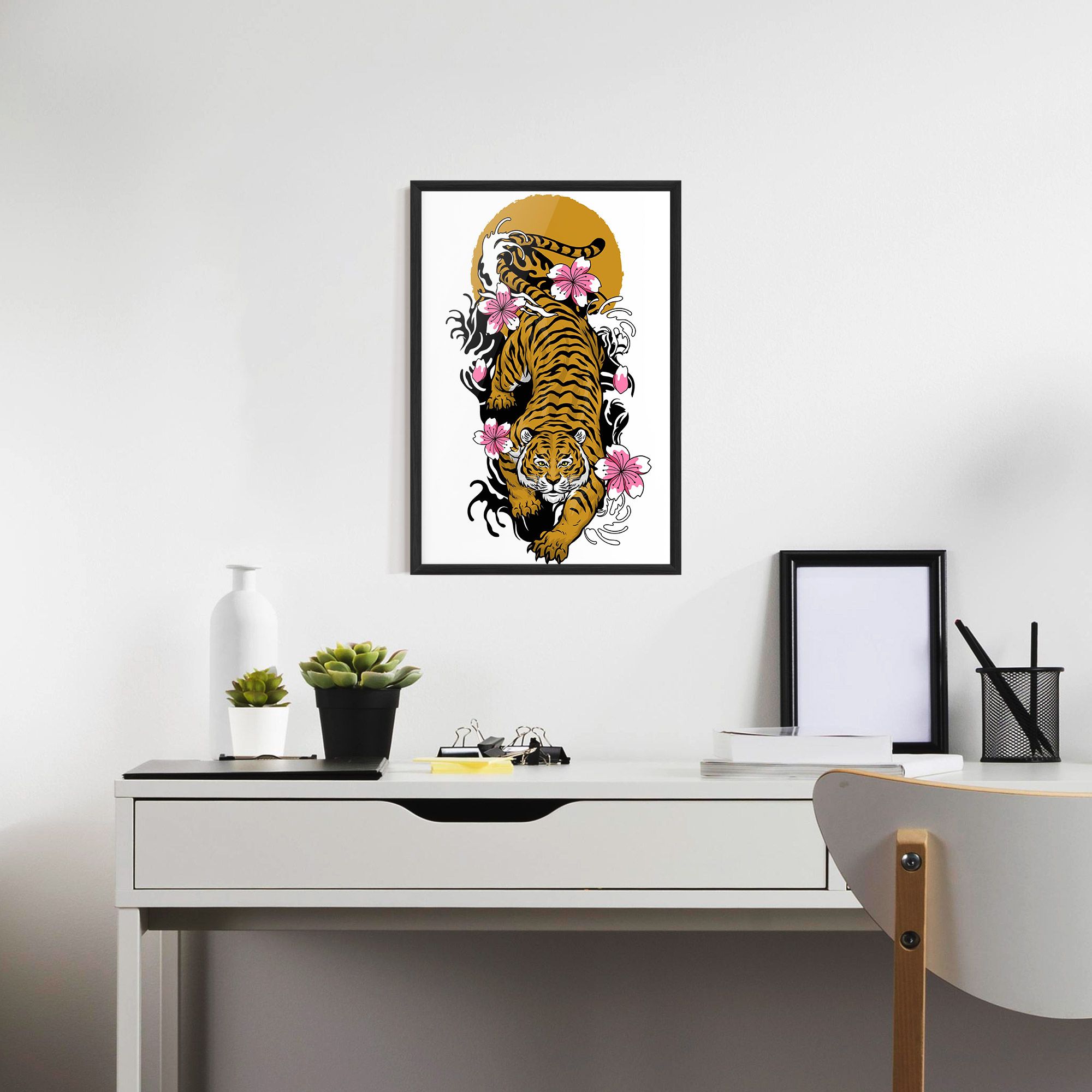 Japanese Style Tiger mockup 7