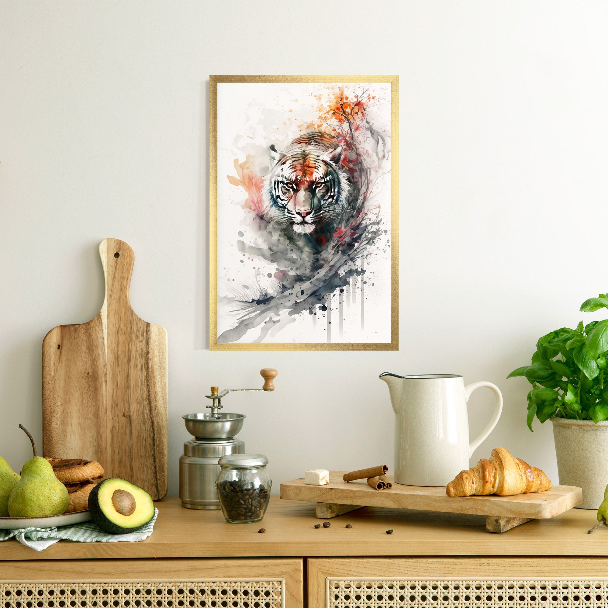Beautiful Tiger Art mockup 8