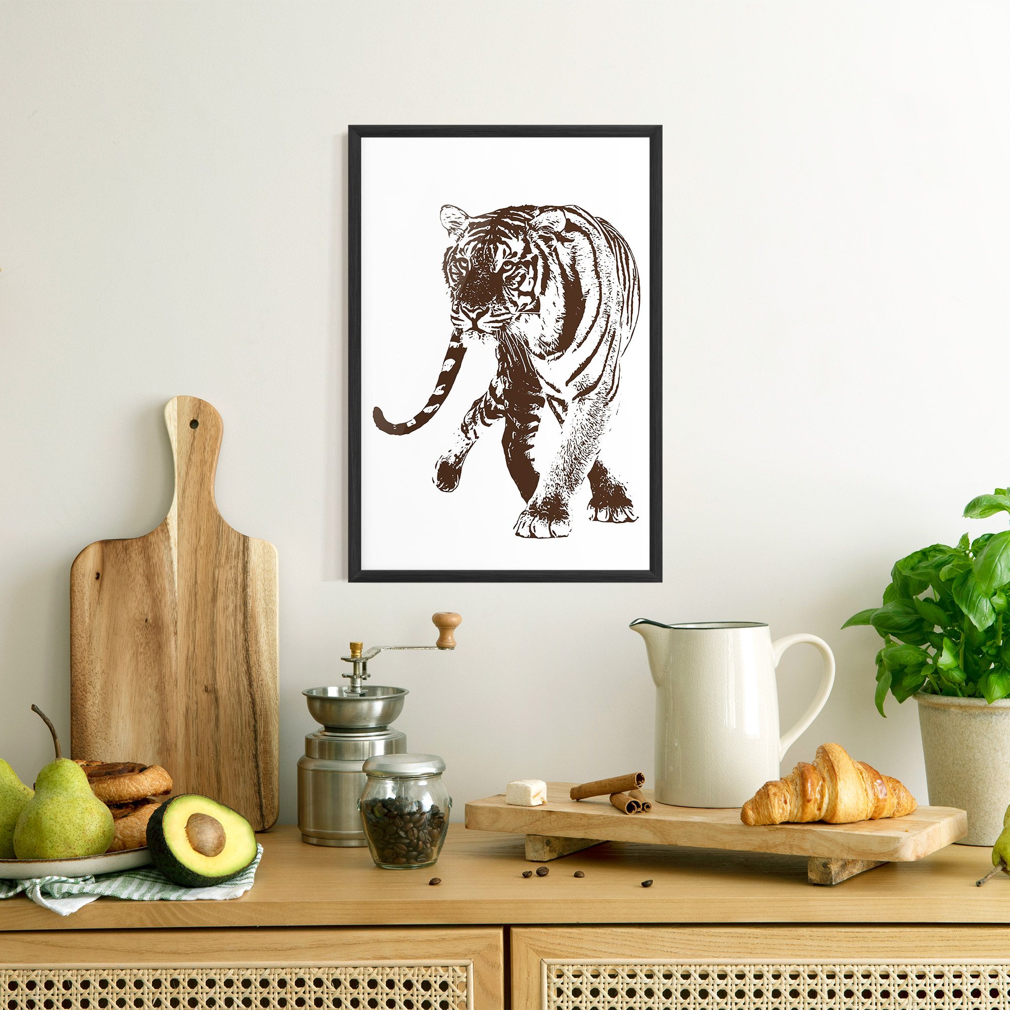 Brown Line Tiger mockup 8