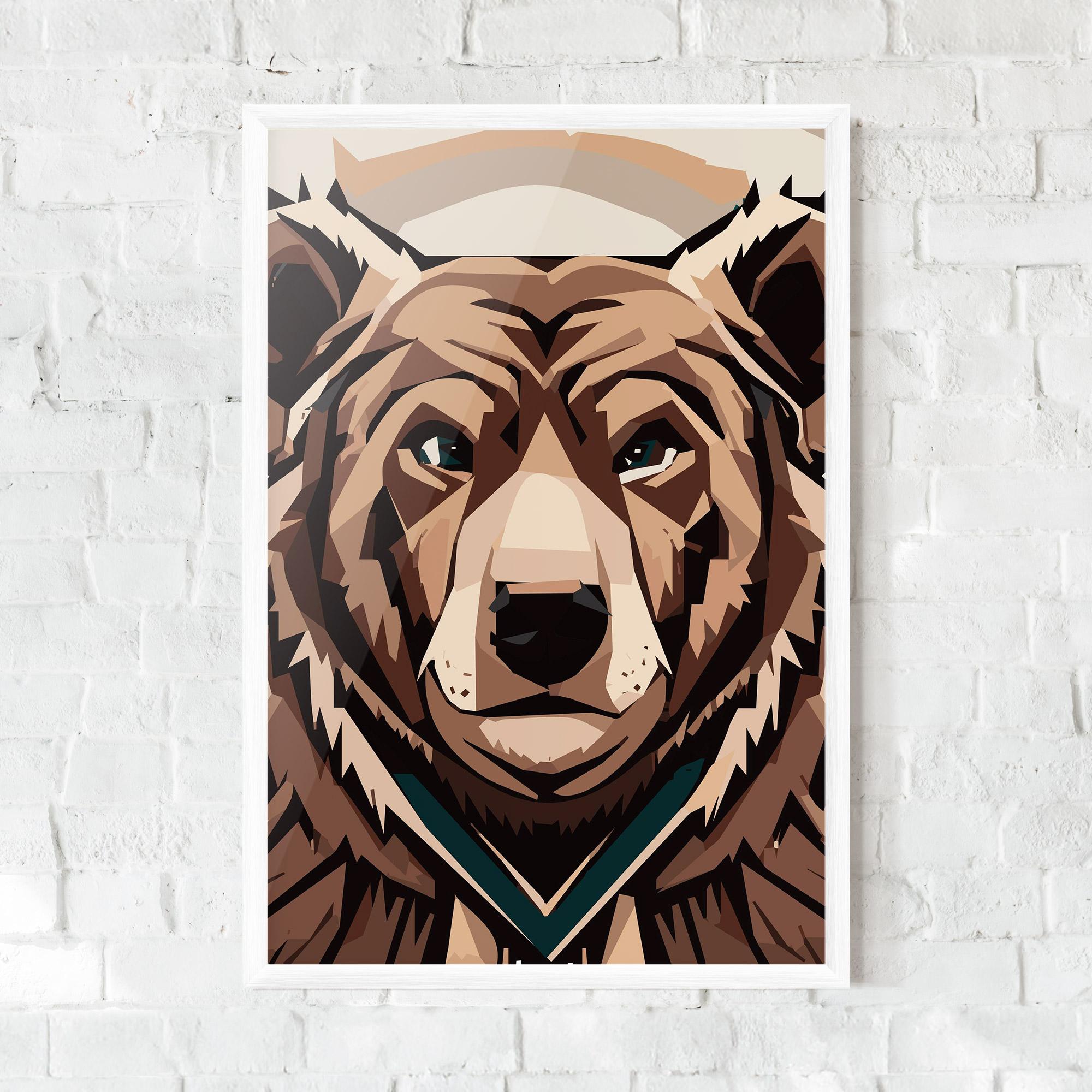 Рамкиран постер Grizzly Art mockup 0