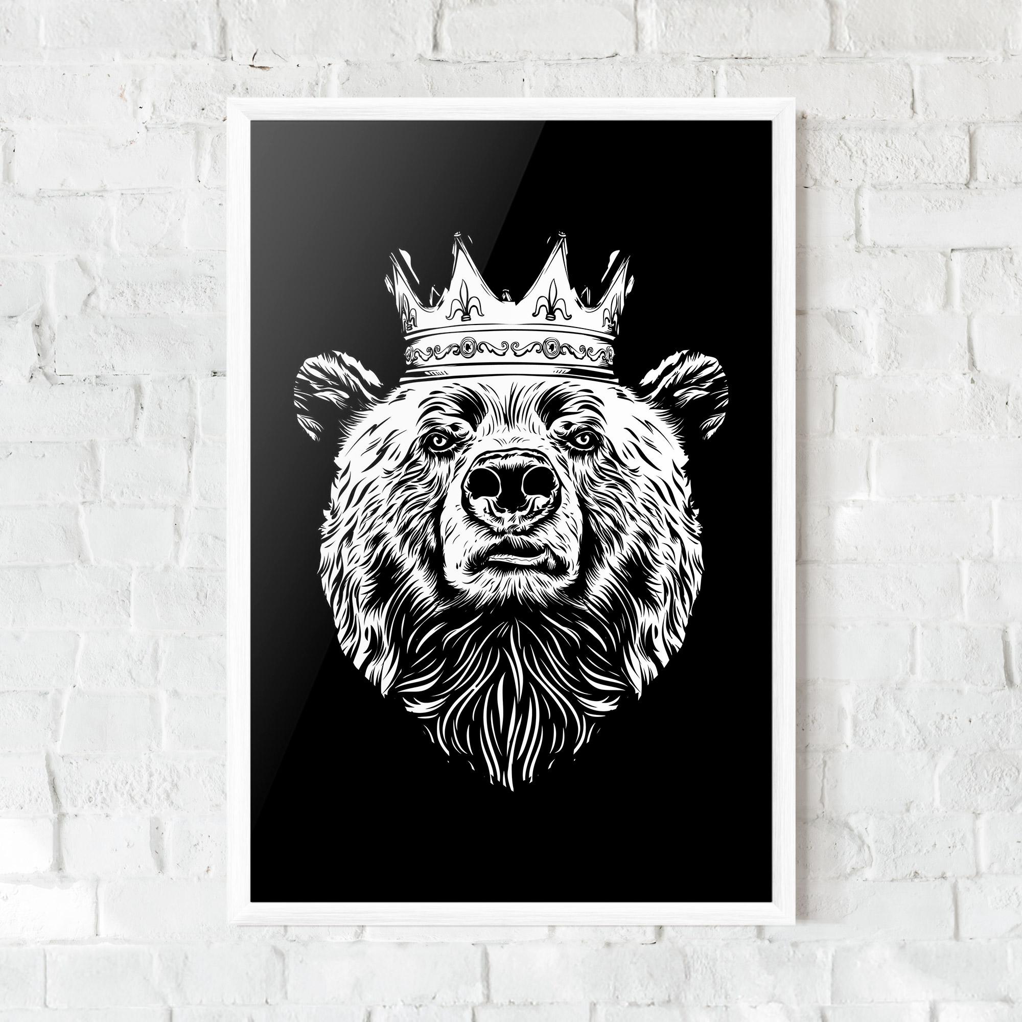 Рамкиран постер King Bear mockup 0
