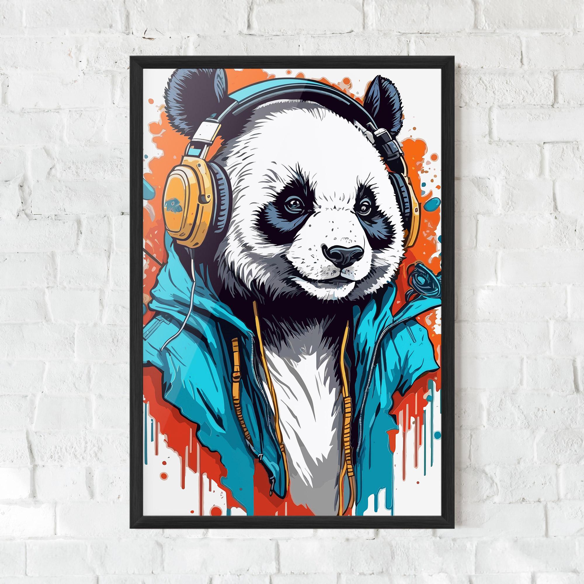 Рамкиран постер Music Panda mockup 0