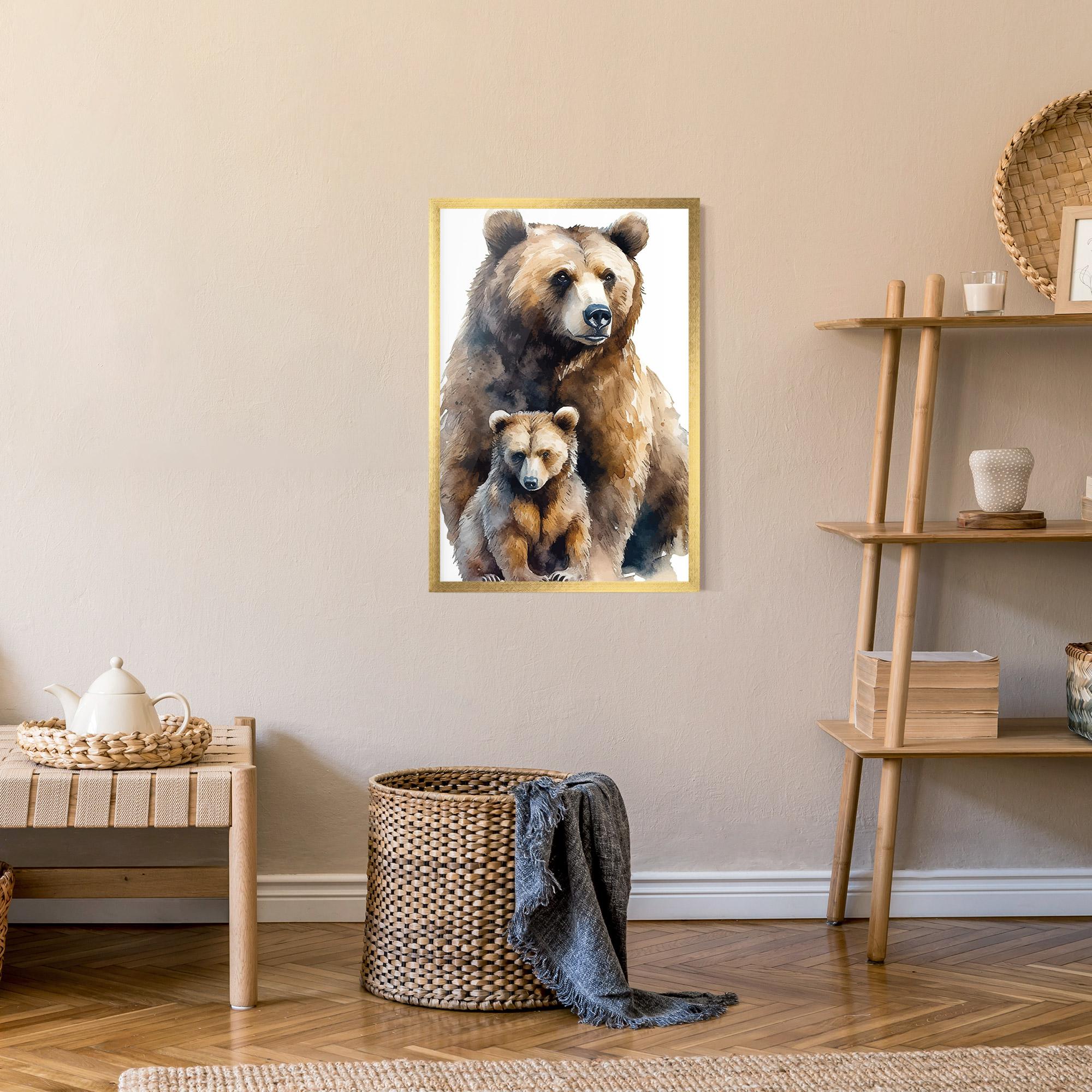 Рамкиран постер Mama Bear mockup 9