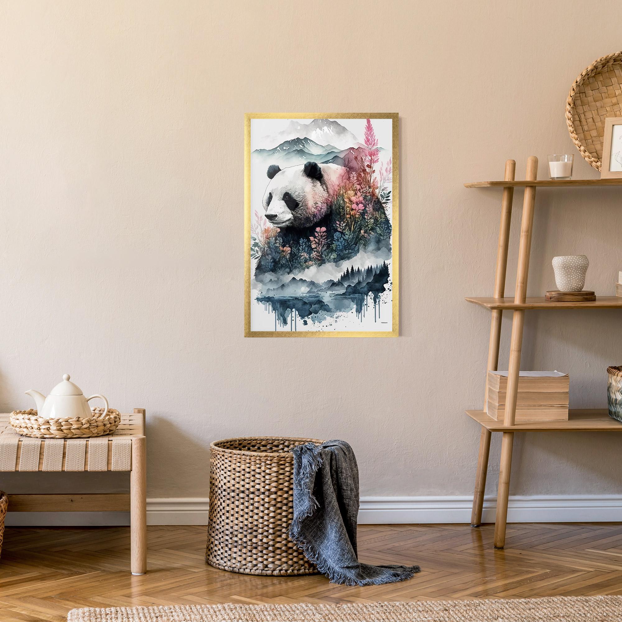 Рамкиран постер Panda Art mockup 9
