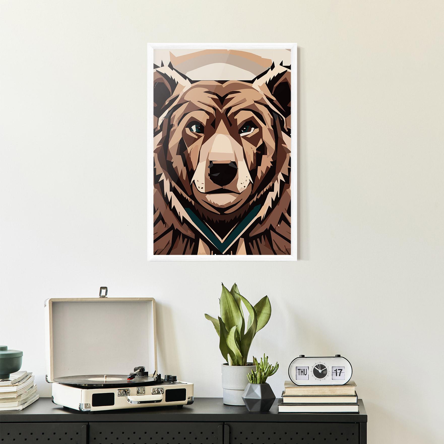 Рамкиран постер Grizzly Art mockup 2