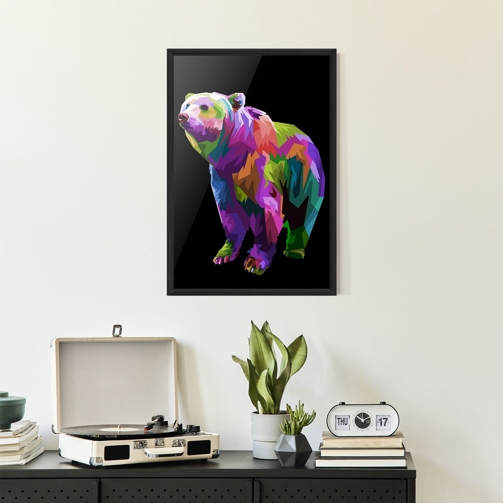 Colorful Icebear mockup 2
