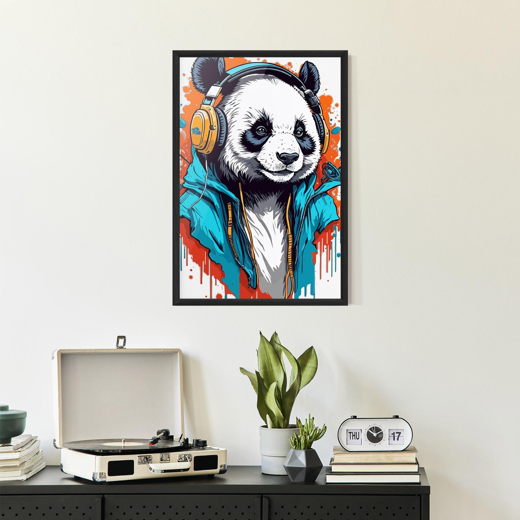 Рамкиран постер Music Panda mockup 2