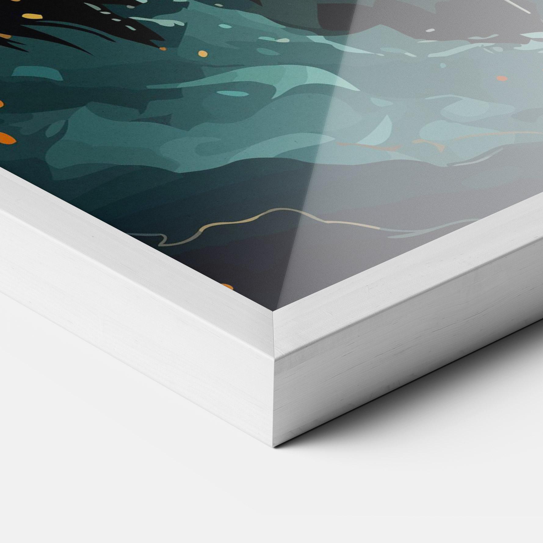 Рамкиран постер Brown Bear Art mockup 3