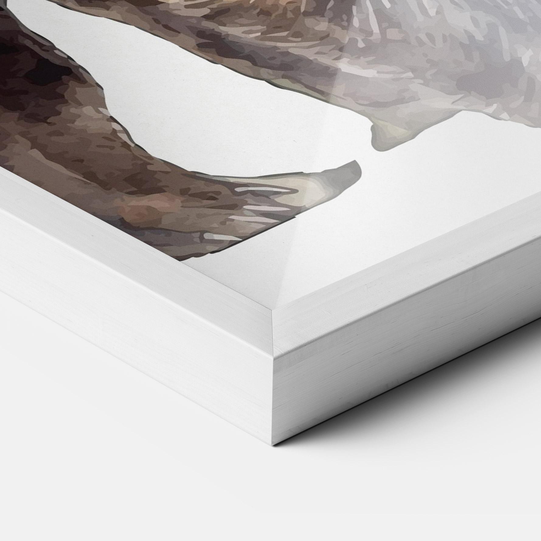 Рамкиран постер Watercolor Bear Art mockup 3