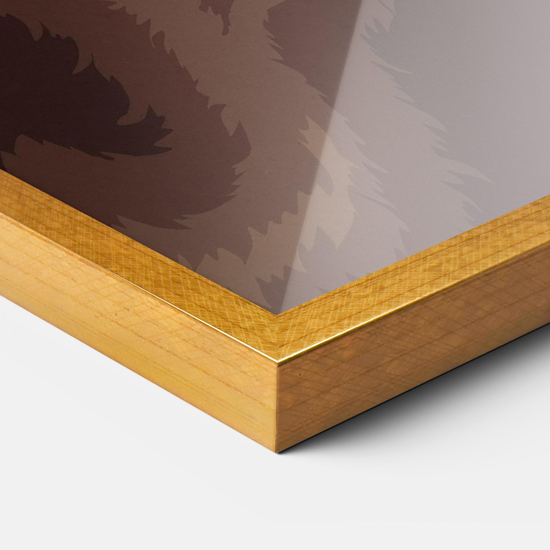 Рамкиран постер Bear Bone Art mockup 3