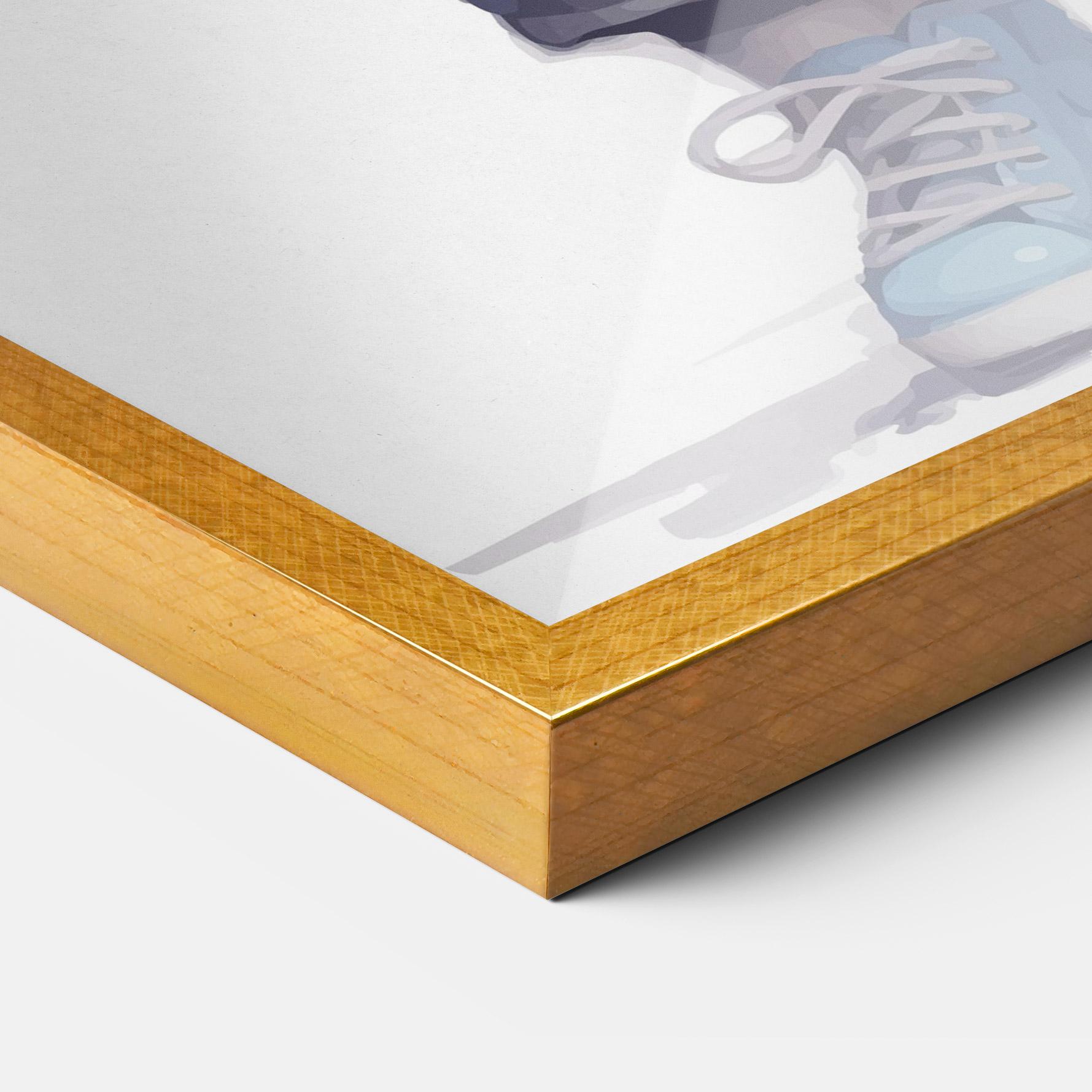 Рамкиран постер Glasses Bear mockup 3