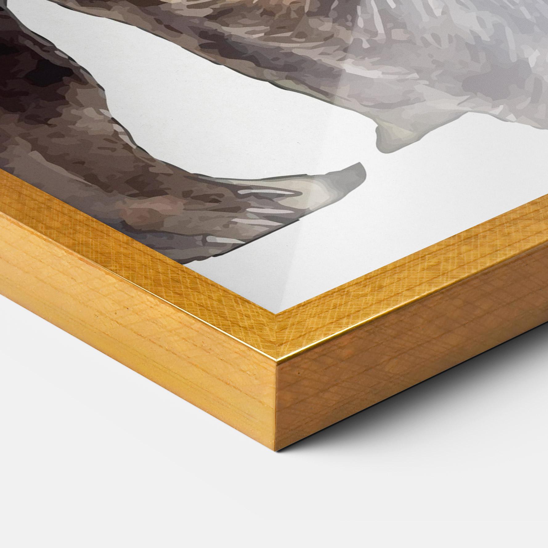 Рамкиран постер Watercolor Bear Art mockup 3