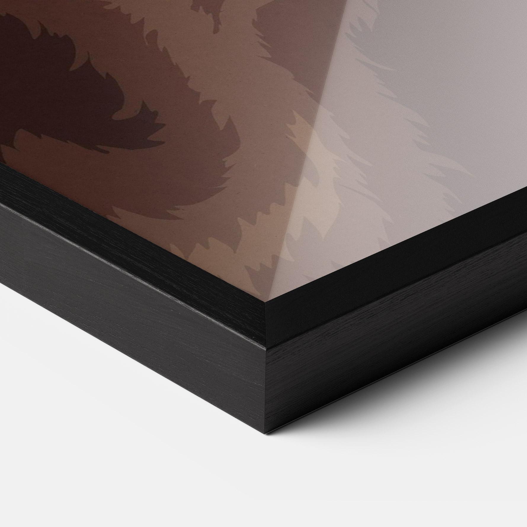 Рамкиран постер Bear Bone Art mockup 3