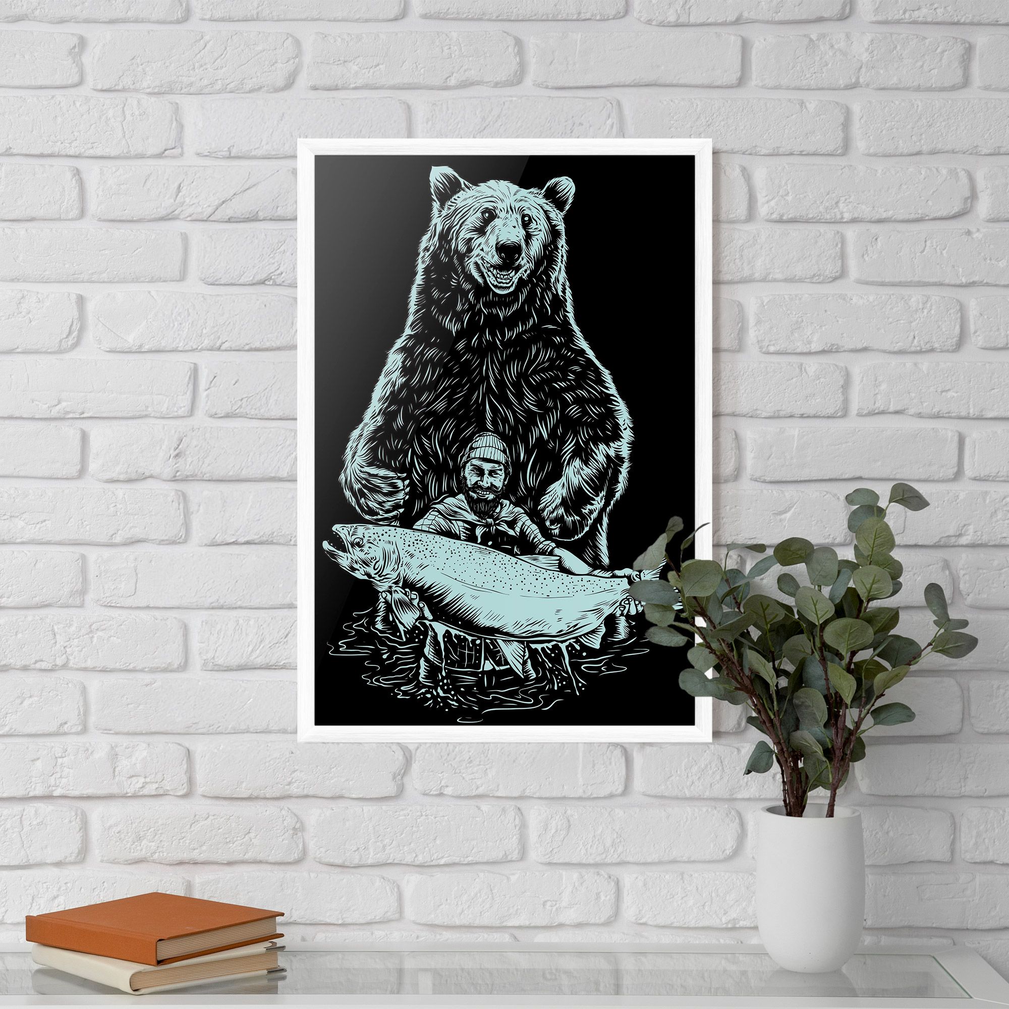 Fishing Bear mockup 5