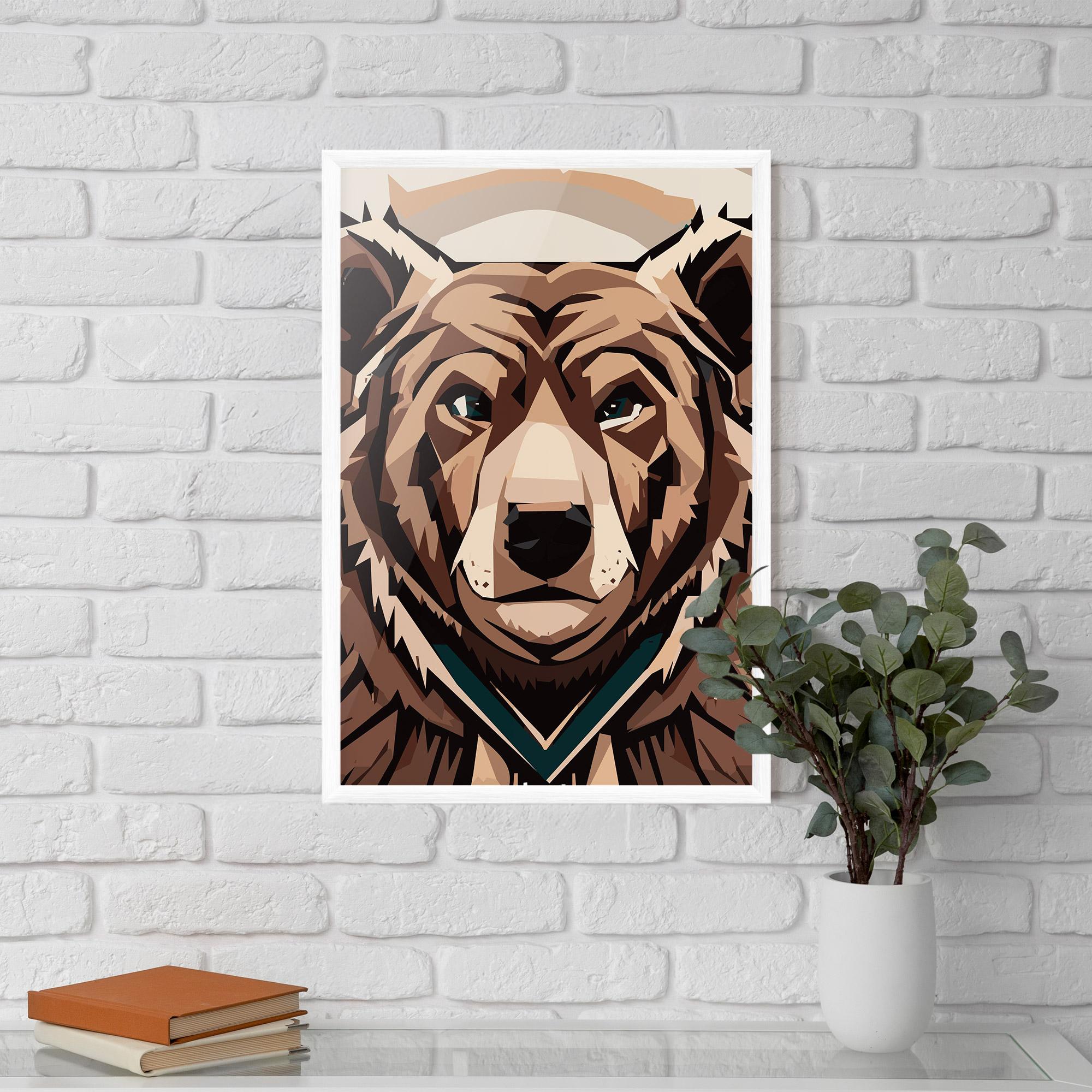 Рамкиран постер Grizzly Art mockup 5