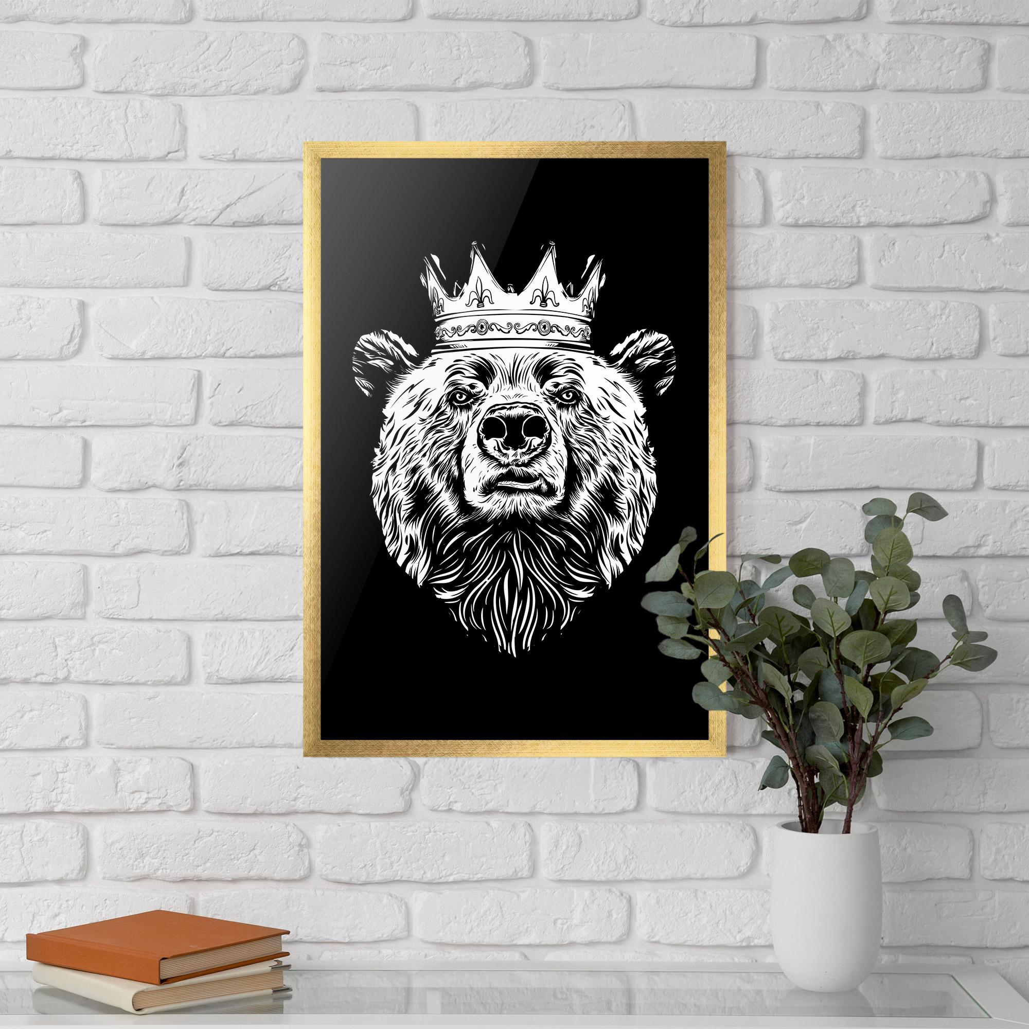 Рамкиран постер King Bear mockup 5
