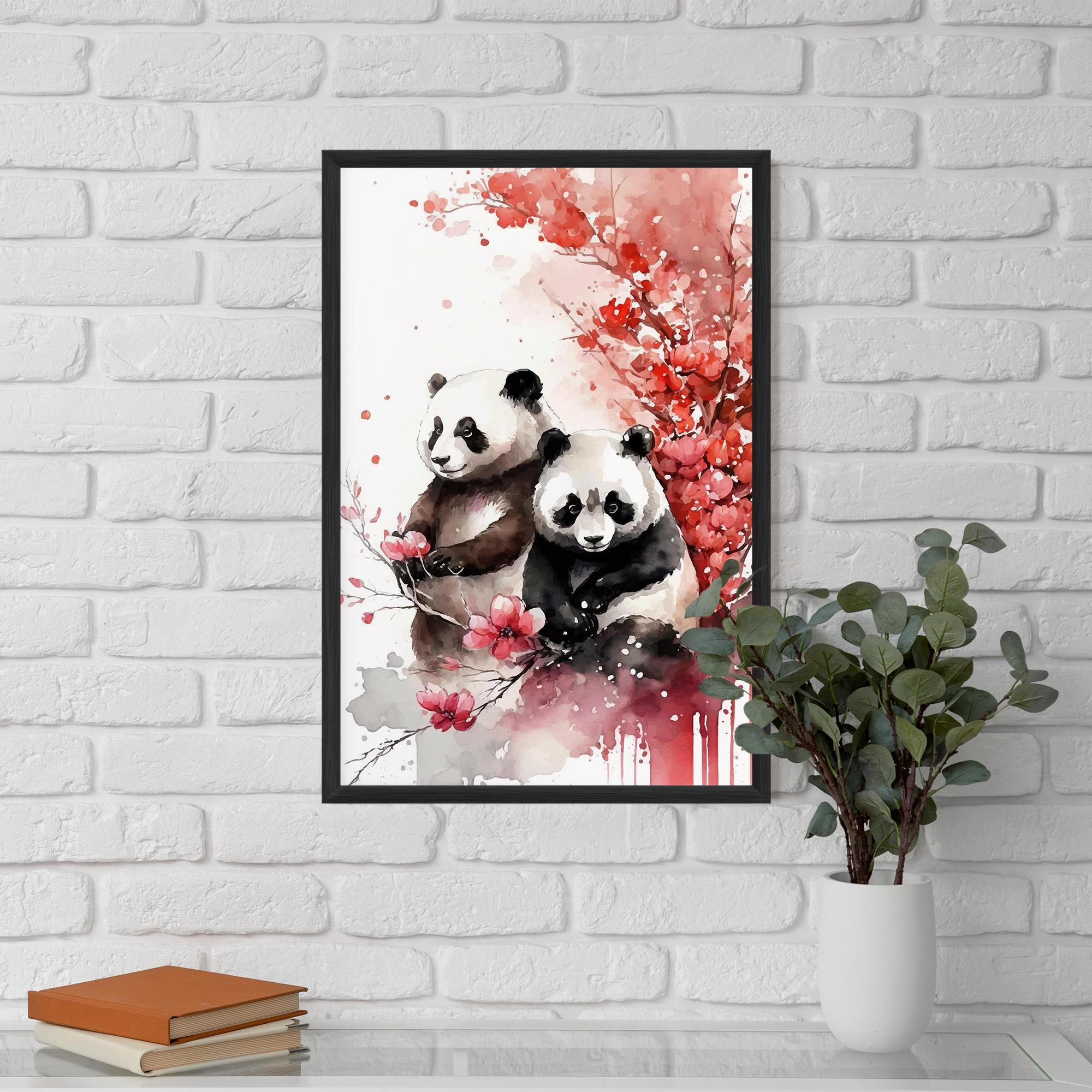Рамкиран постер Blossom Panda mockup 5