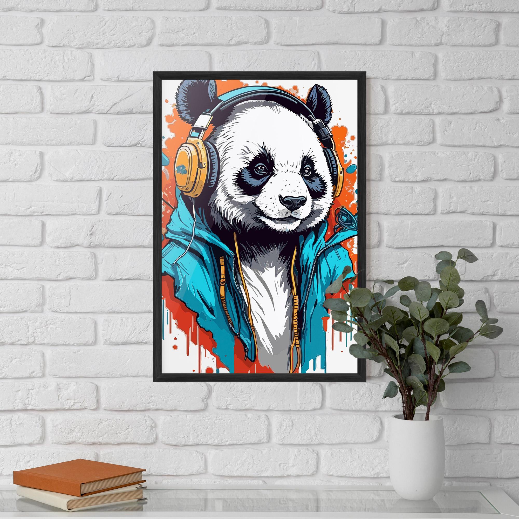 Рамкиран постер Music Panda mockup 5