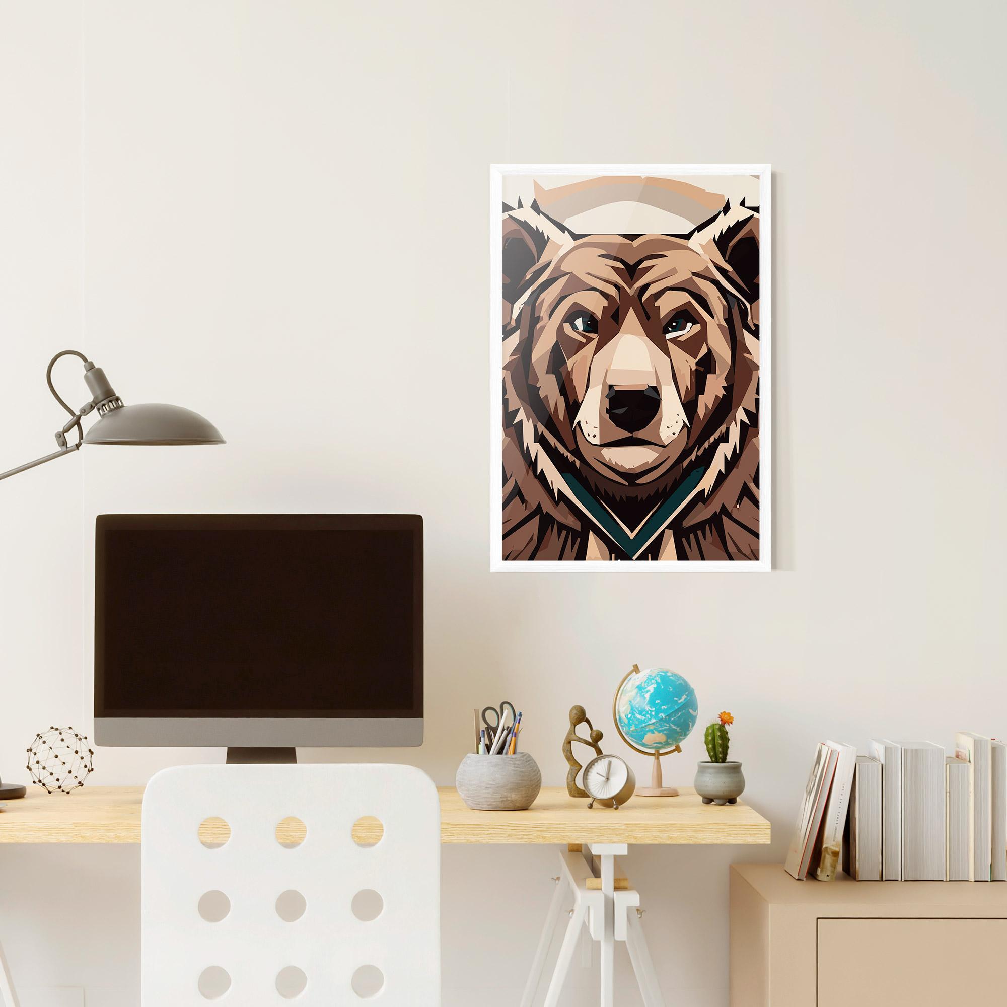 Рамкиран постер Grizzly Art mockup 6