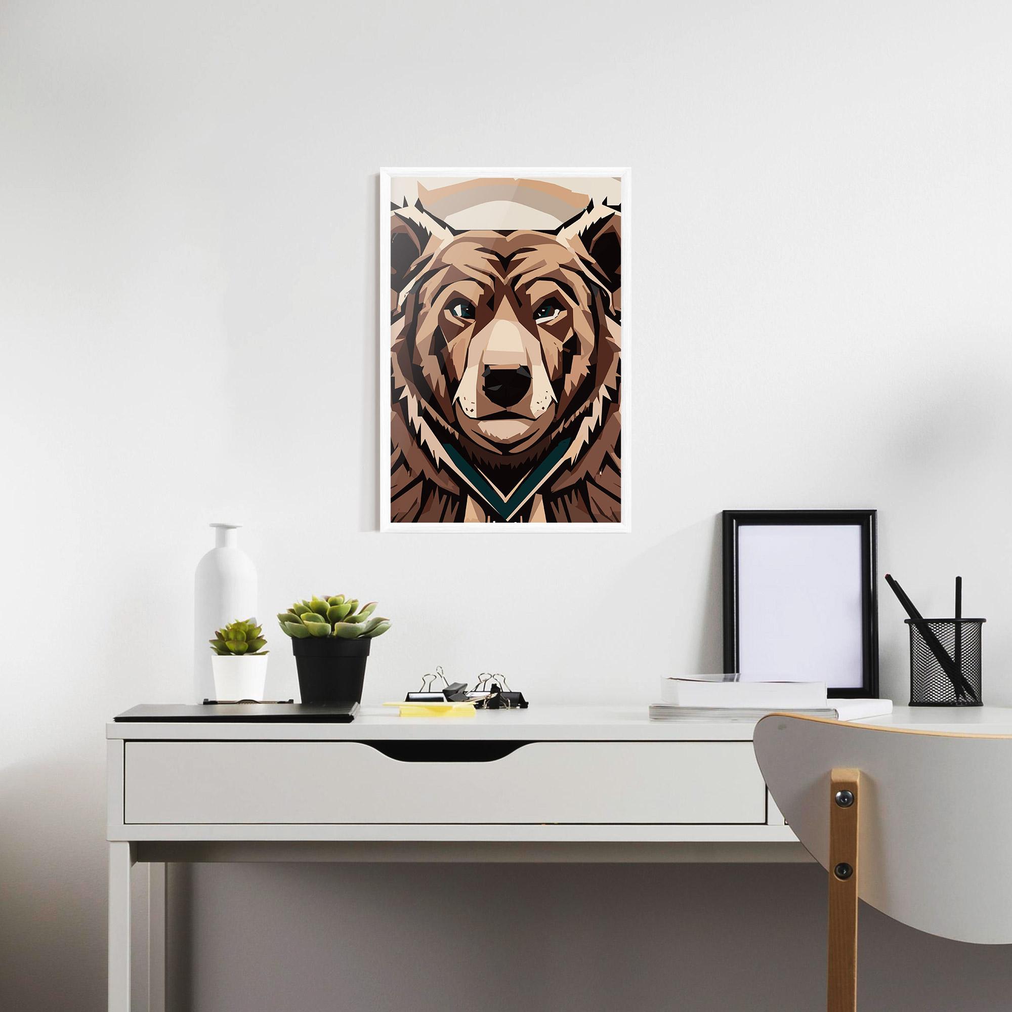 Рамкиран постер Grizzly Art mockup 7