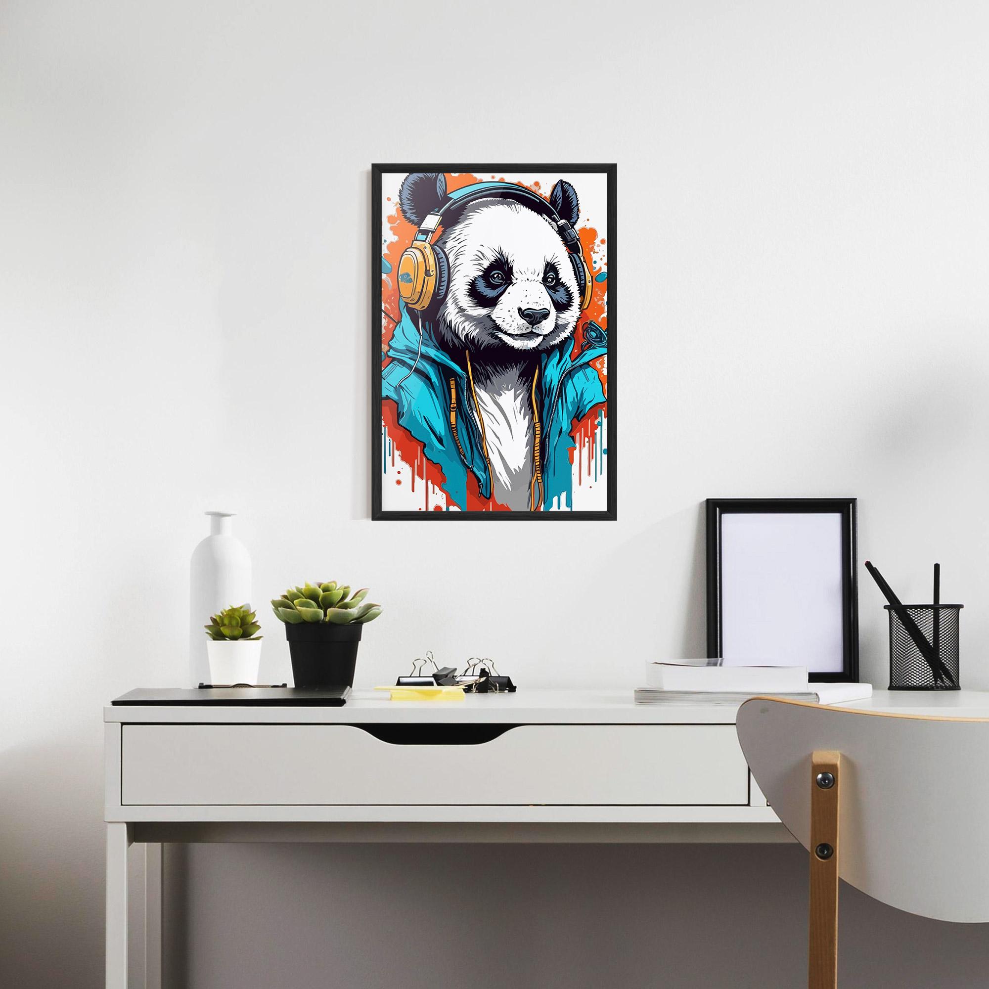 Рамкиран постер Music Panda mockup 7