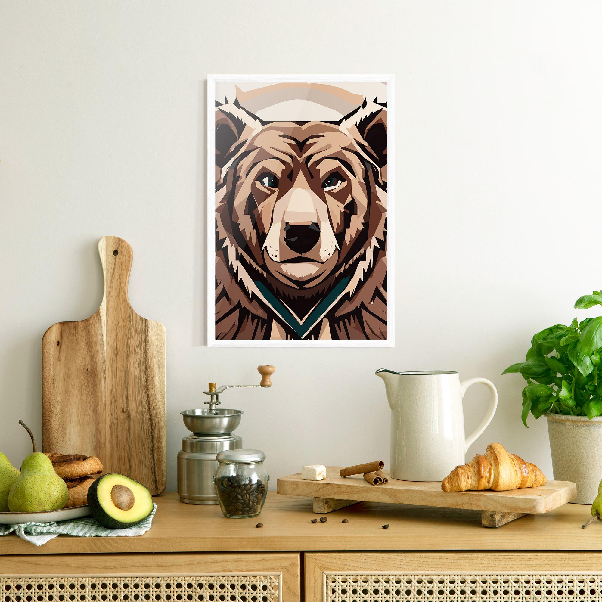 Рамкиран постер Grizzly Art mockup 8