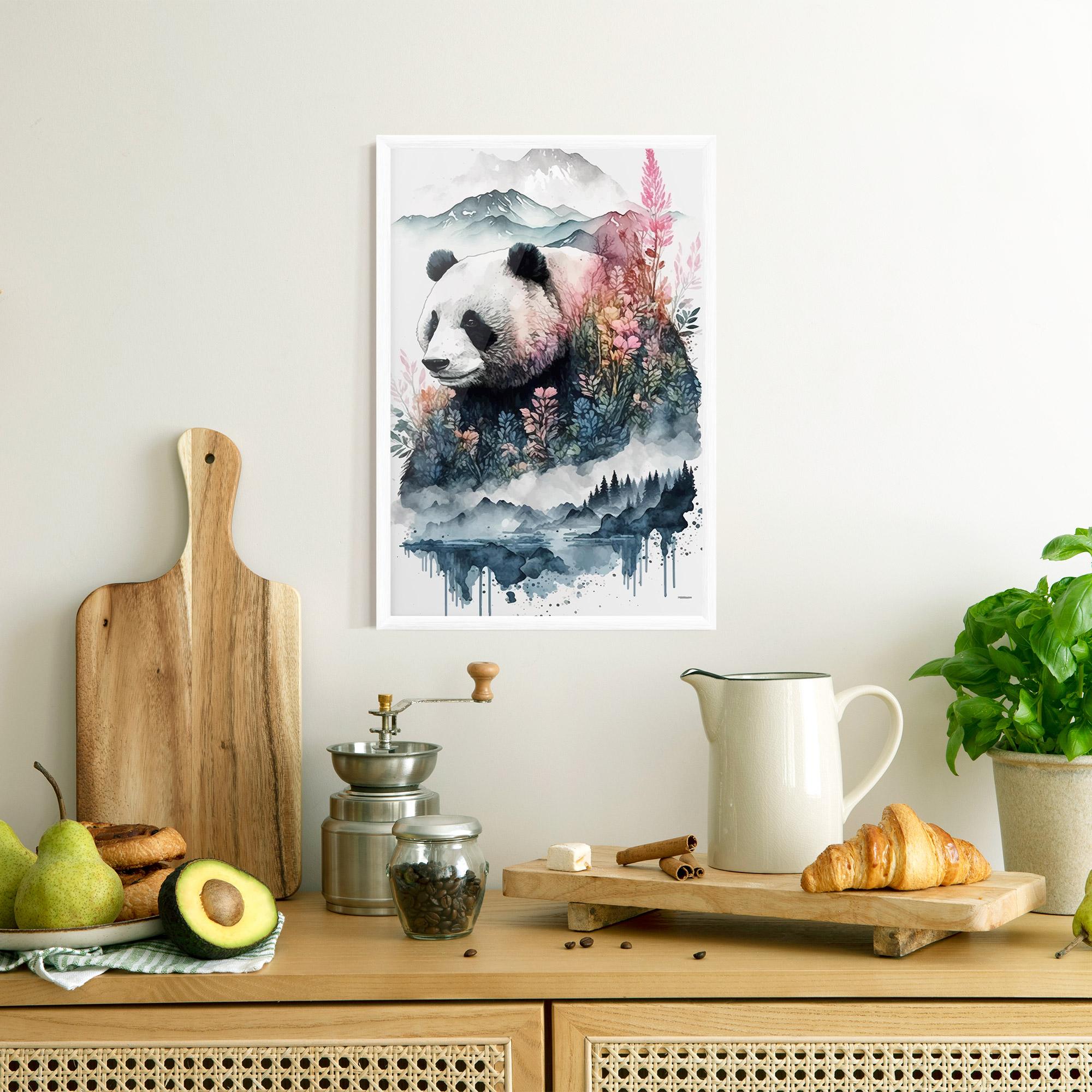 Рамкиран постер Panda Art mockup 8