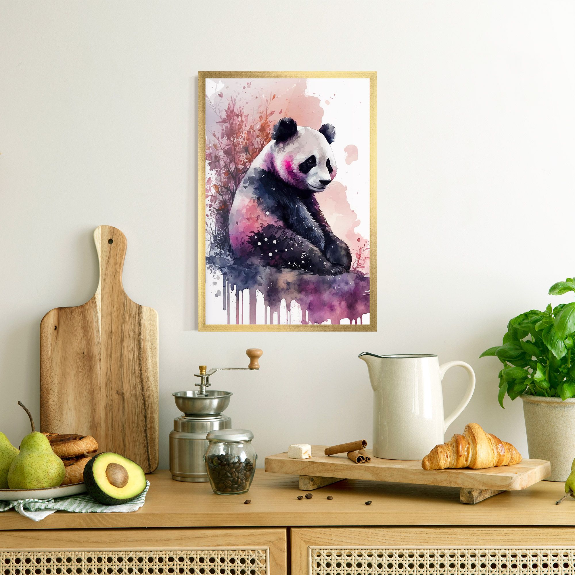 Purple Panda Art mockup 8