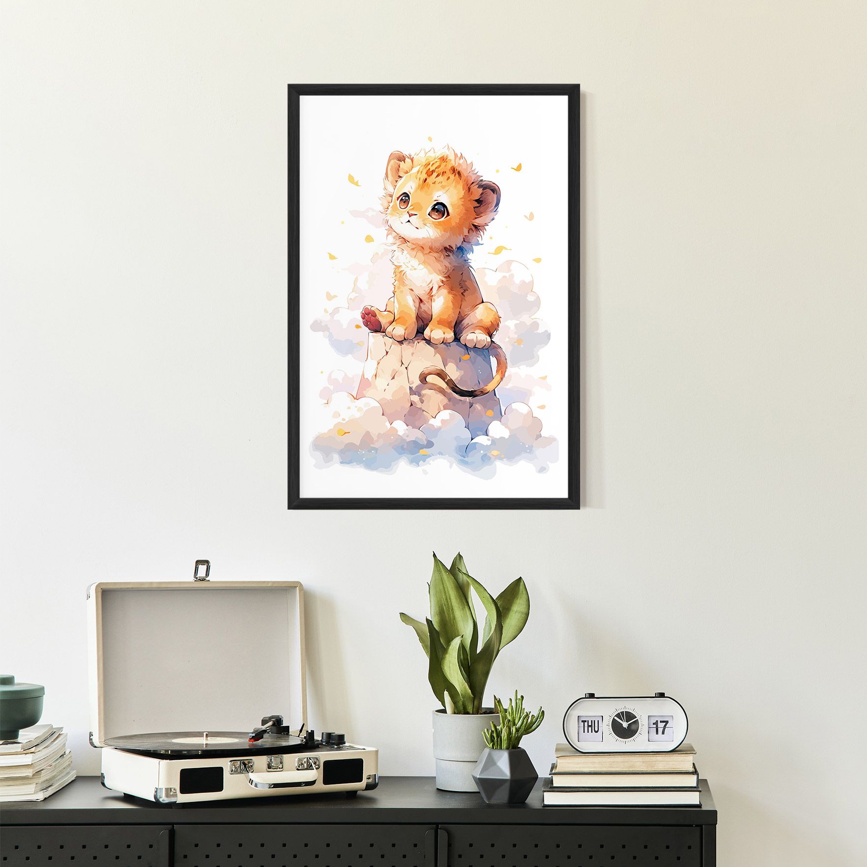 Cute Cloud Lion mockup 2