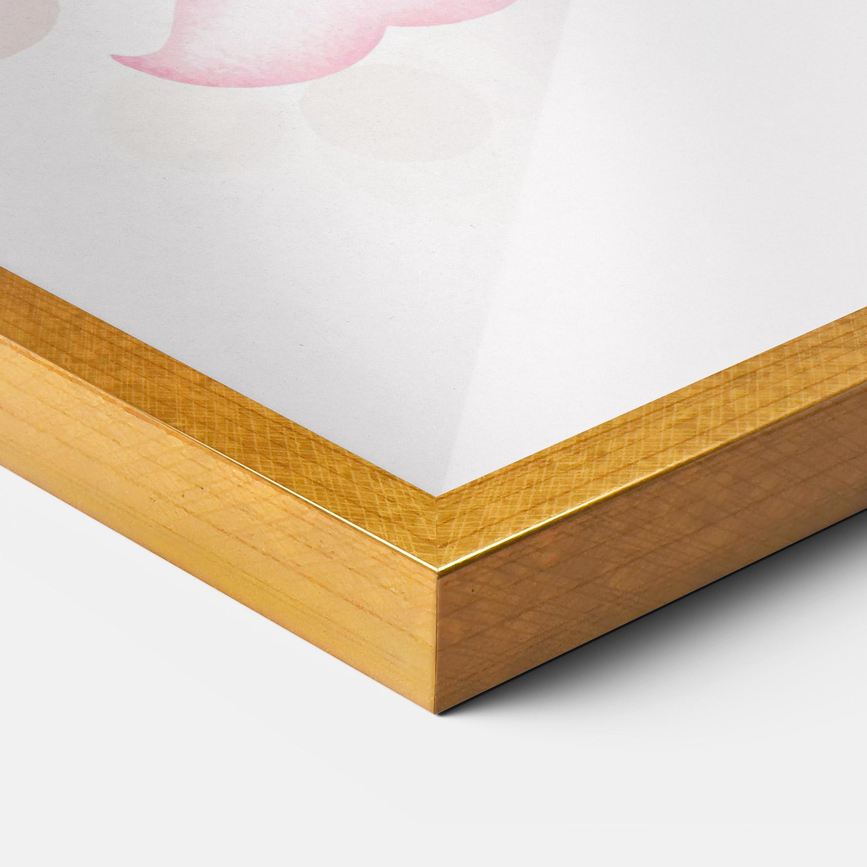 Рамкиран постер Pink Bear Balloons mockup 3