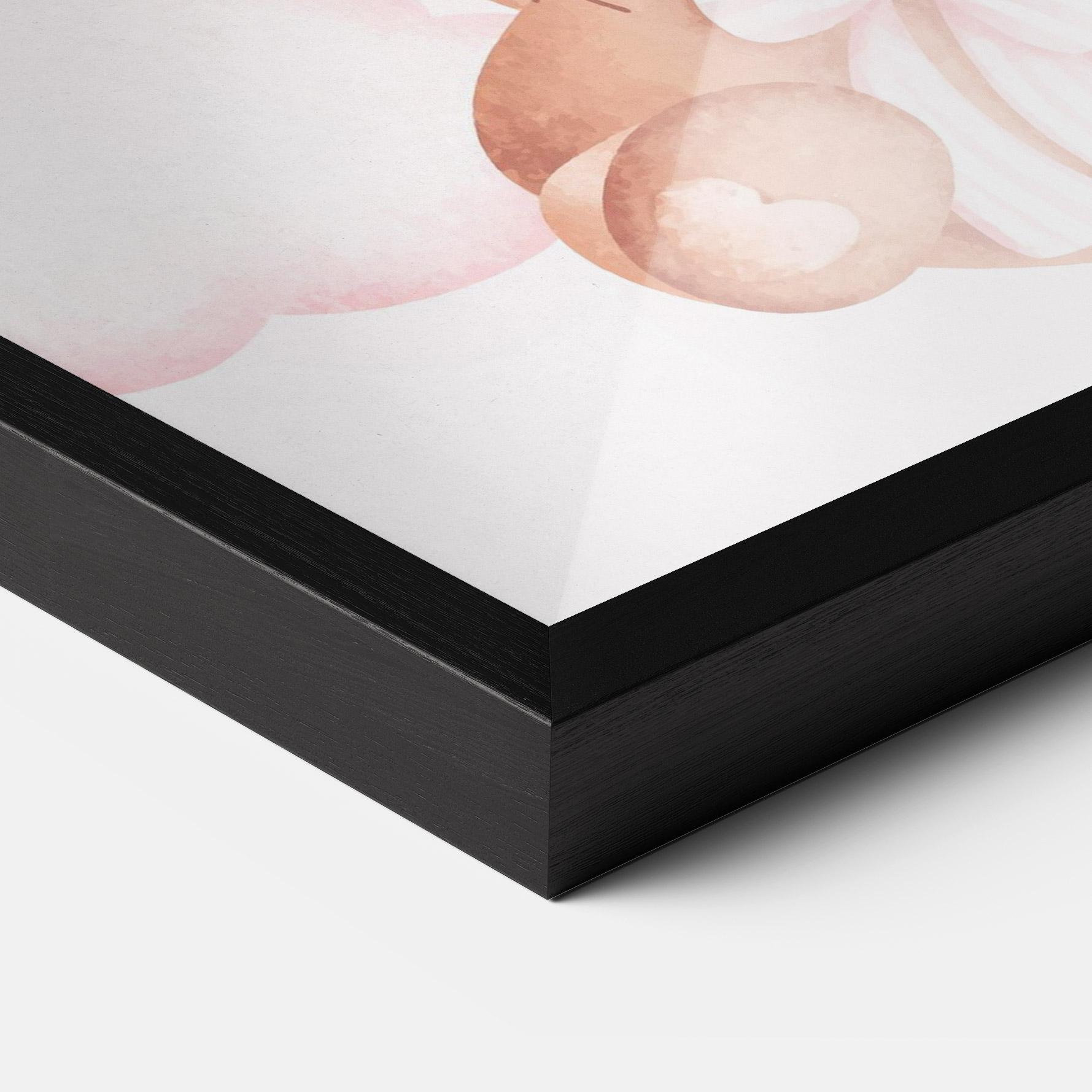 Рамкиран постер Balloons Bear mockup 3