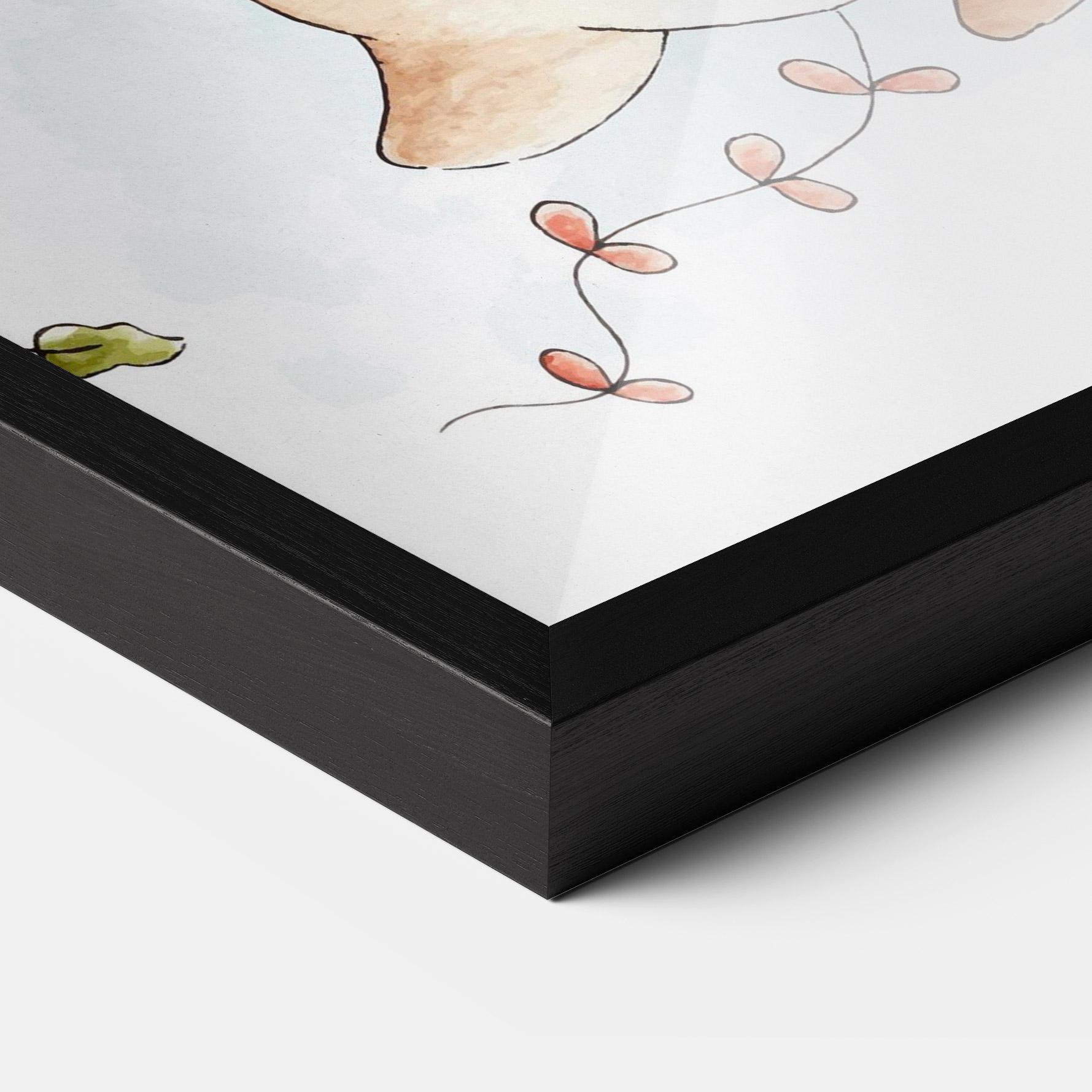 Рамкиран постер Cute Couple Rabbit mockup 3