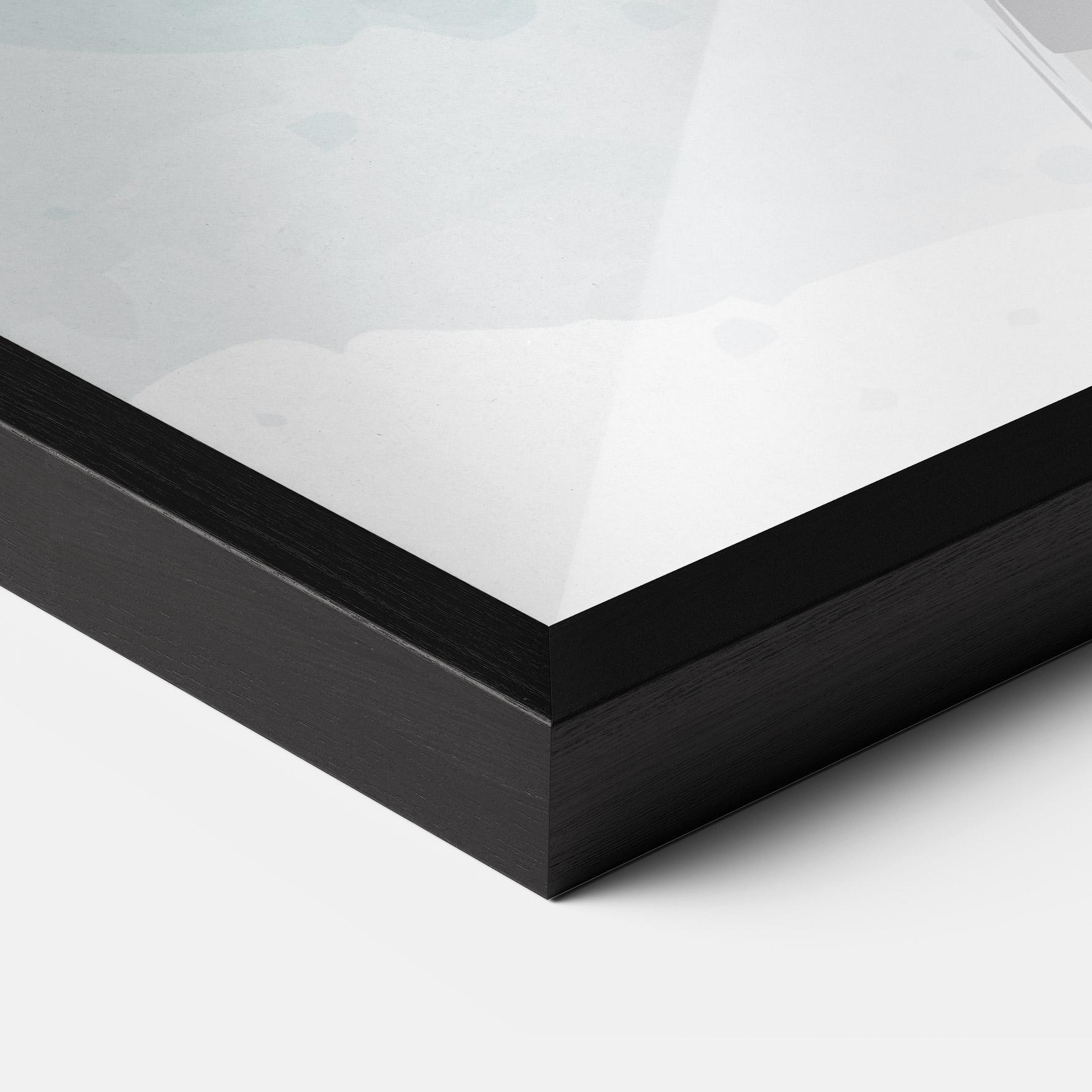 Рамкиран постер Zebra Bird mockup 3