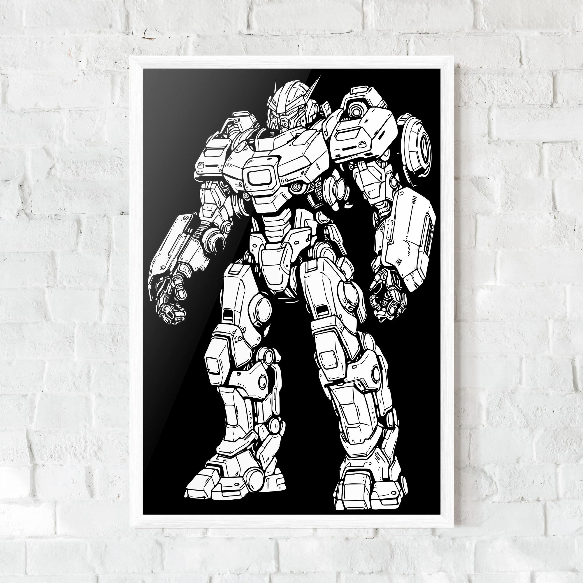 Рамкиран постер Battlefield Robot mockup 0