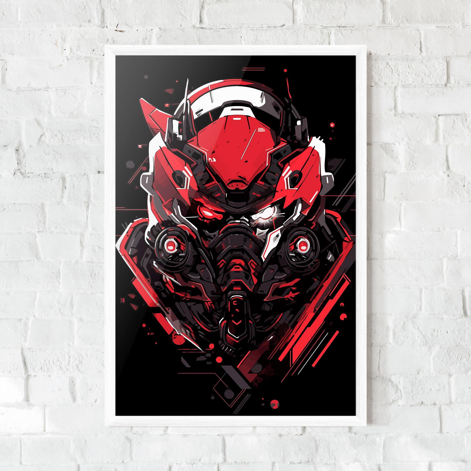 Рамкиран постер Red Robot Art mockup 0