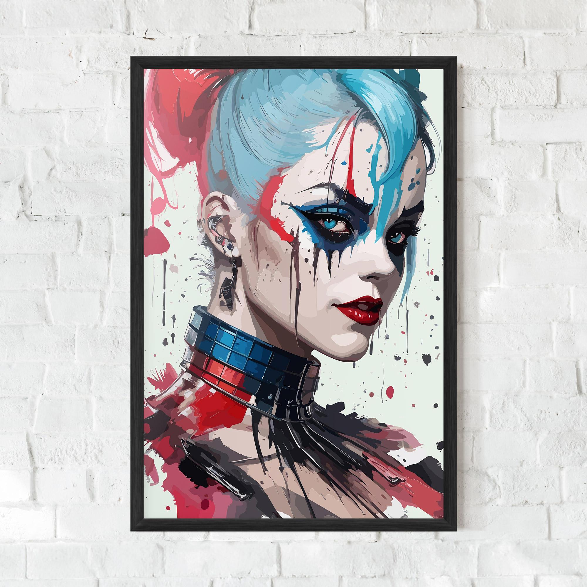 Рамкиран постер Art Harley Quin mockup 0