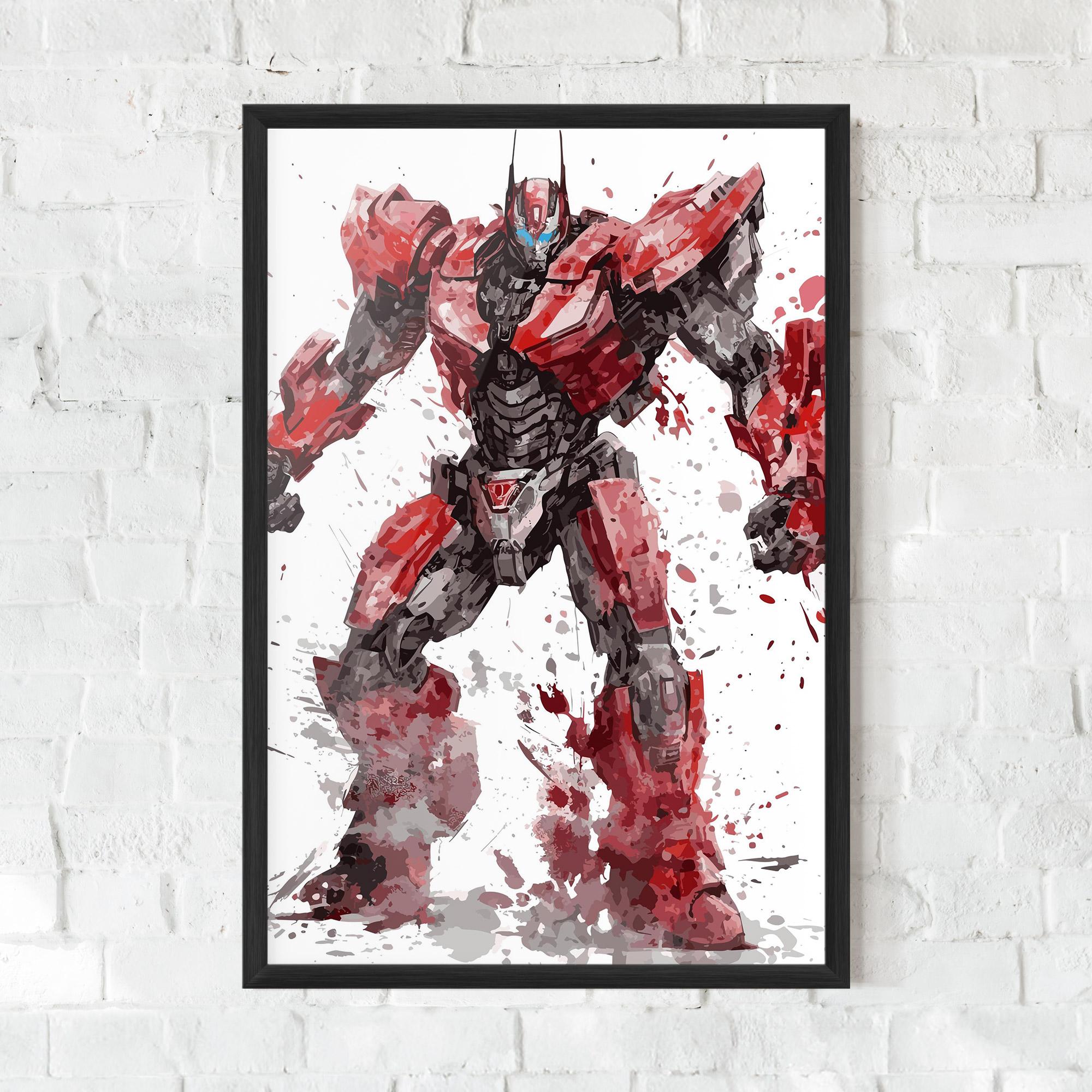 Рамкиран постер Red Sentinel Prime mockup 0