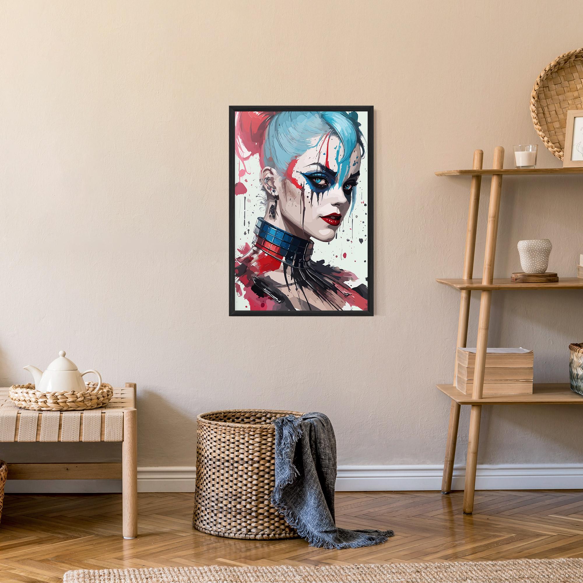 Рамкиран постер Art Harley Quin mockup 9