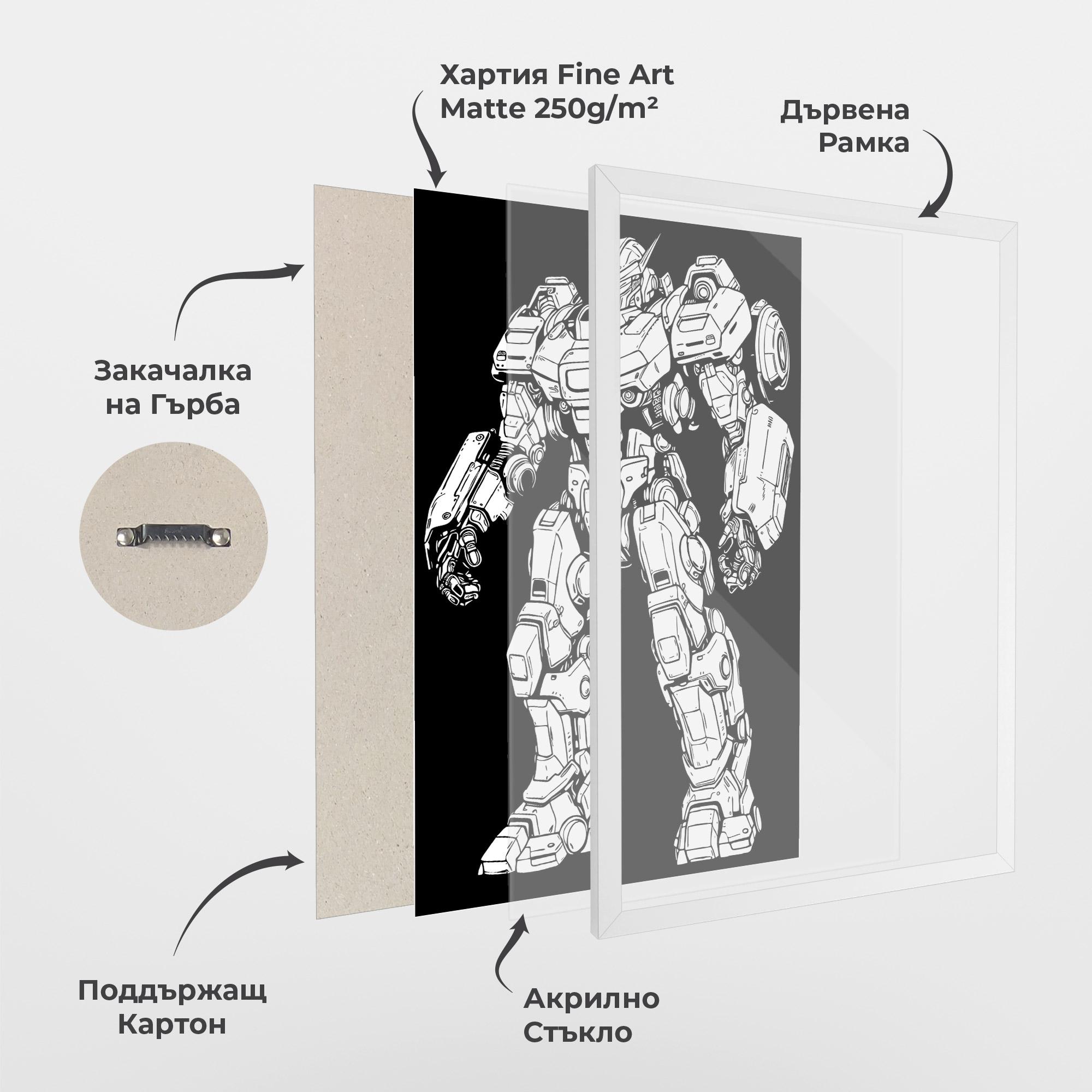 Рамкиран постер Battlefield Robot mockup 1