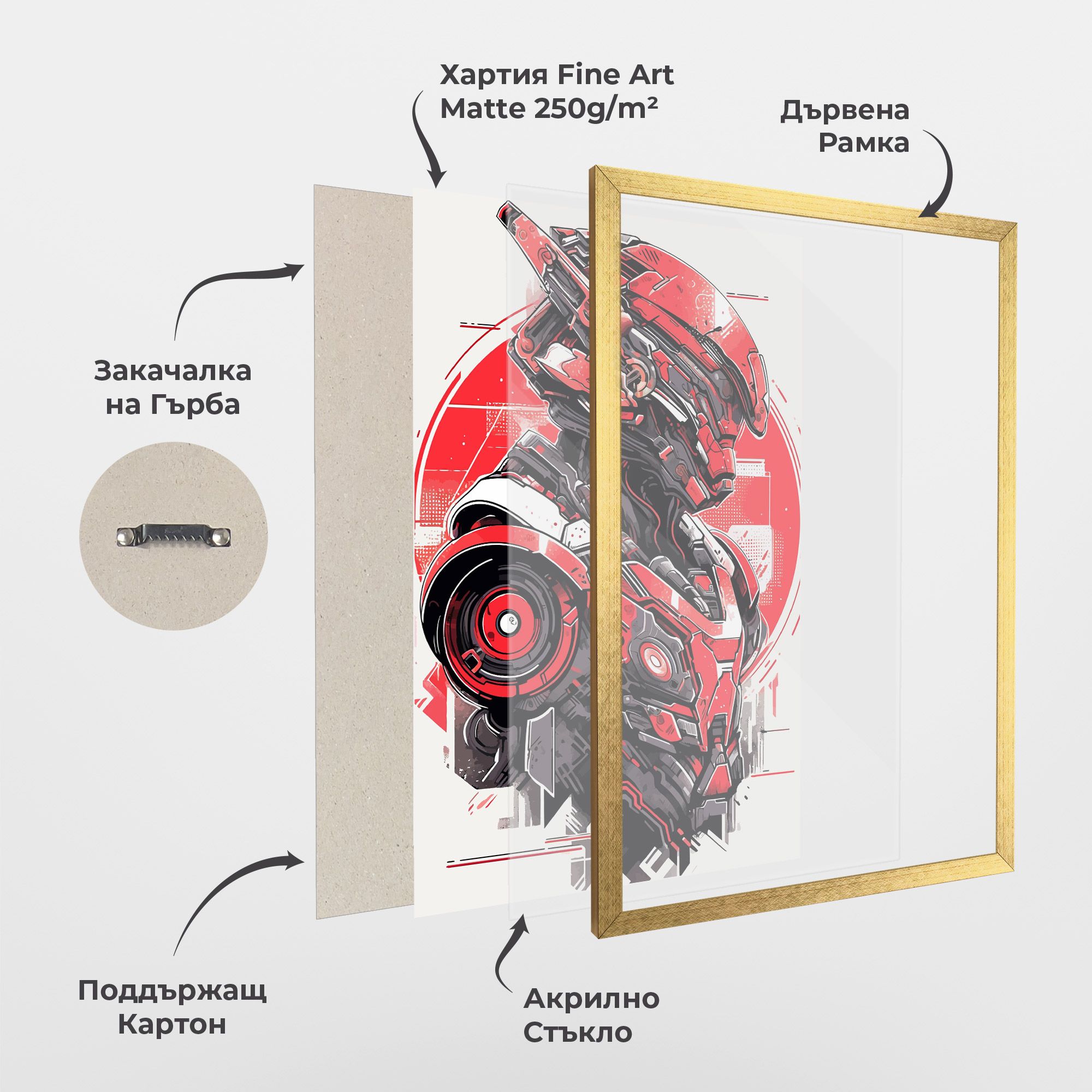 Grey Red Robot mockup 1