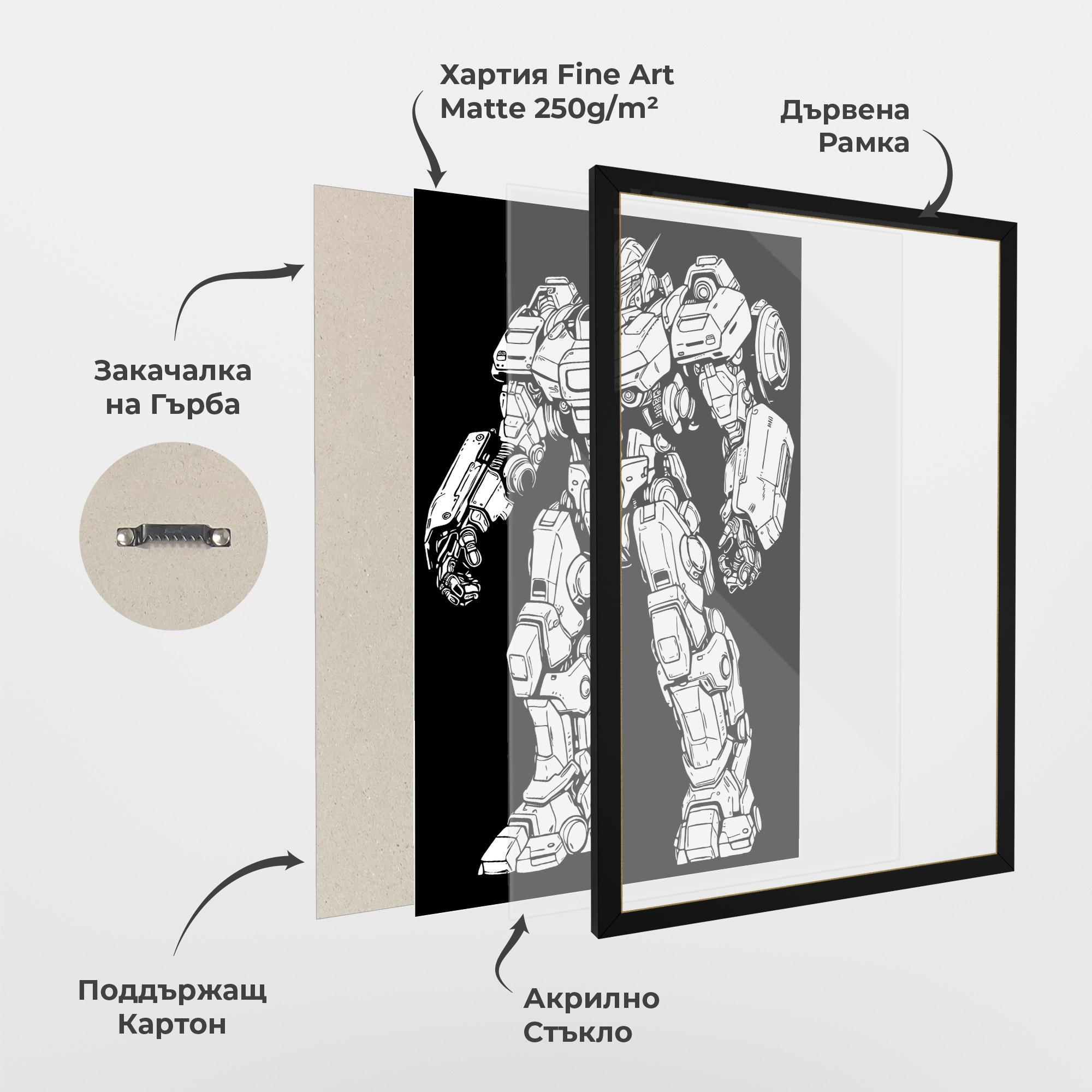 Рамкиран постер Battlefield Robot mockup 1